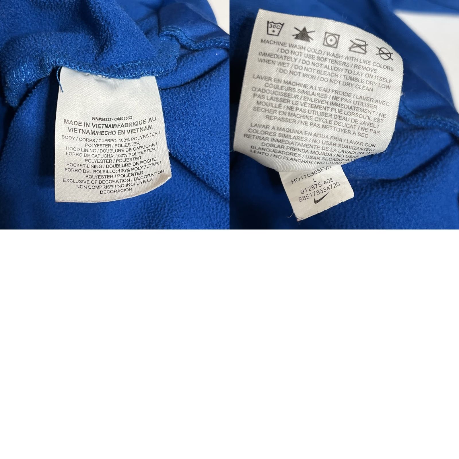 Nike Nike Dri-Fit Hoodie Pullover Men L Blue Camouflage Logo Fleece Size US L / EU 52-54 / 3 - 8 Thumbnail