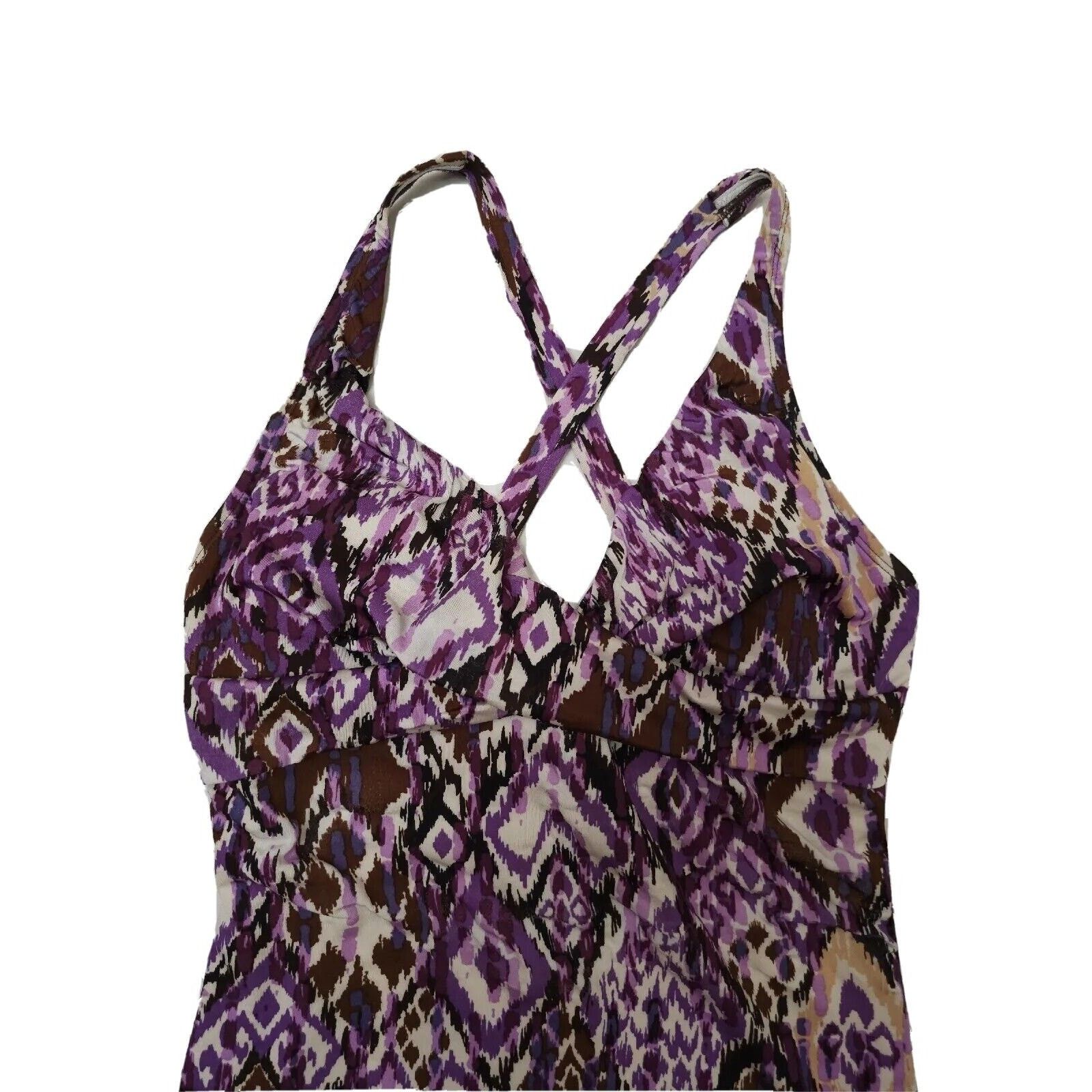 Speedo Speedo Swimwear Purple One Piece V Neck Lined Siz14 Size XL / US 12-14 / IT 48-50 - 3 Thumbnail