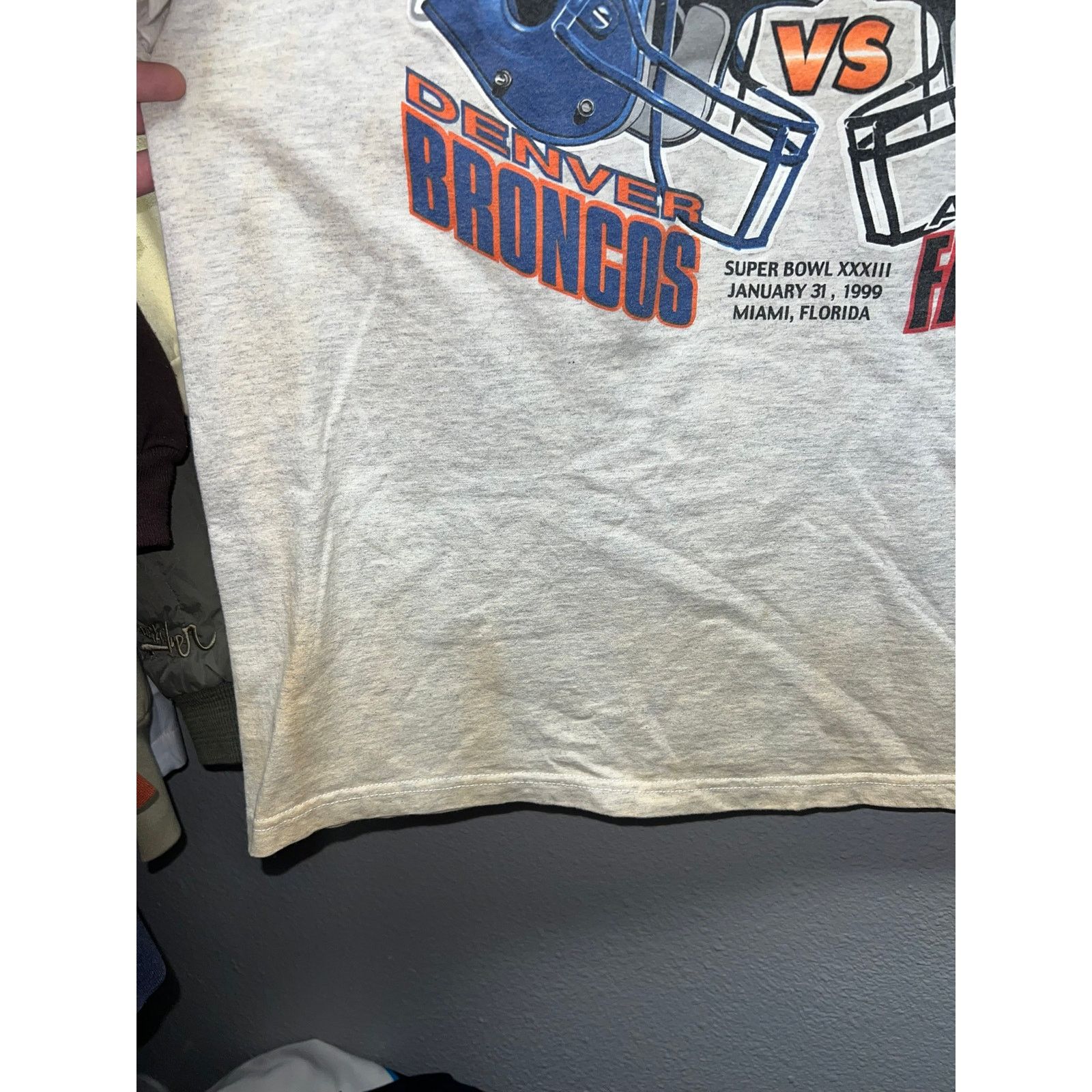 Vintage Vintage Denver Broncos Shirt Atlanta Falcons Tee Yellowed XL Size US XL / EU 56 / 4 - 5 Thumbnail