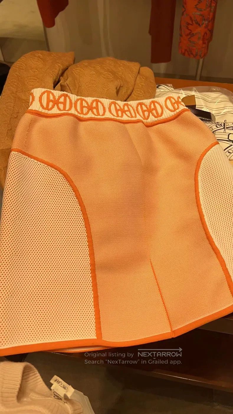 Hermes Hermes Knitted Midi Skirt Size 42" / US 20 - 1 Thumbnail