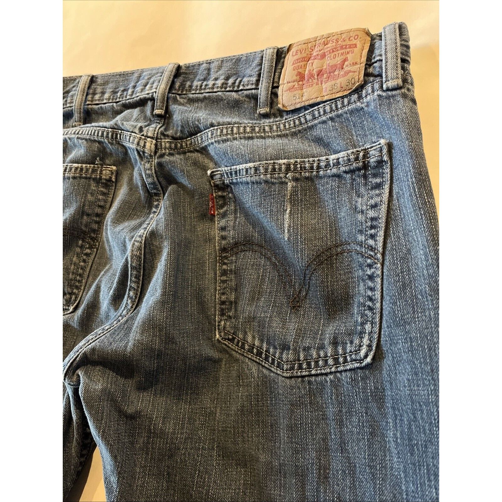 Levi's Levi's 514 Jeans Men's 36x30 Blue Denim Cotton Medium Wash Size US 36 / EU 52 - 14 Thumbnail
