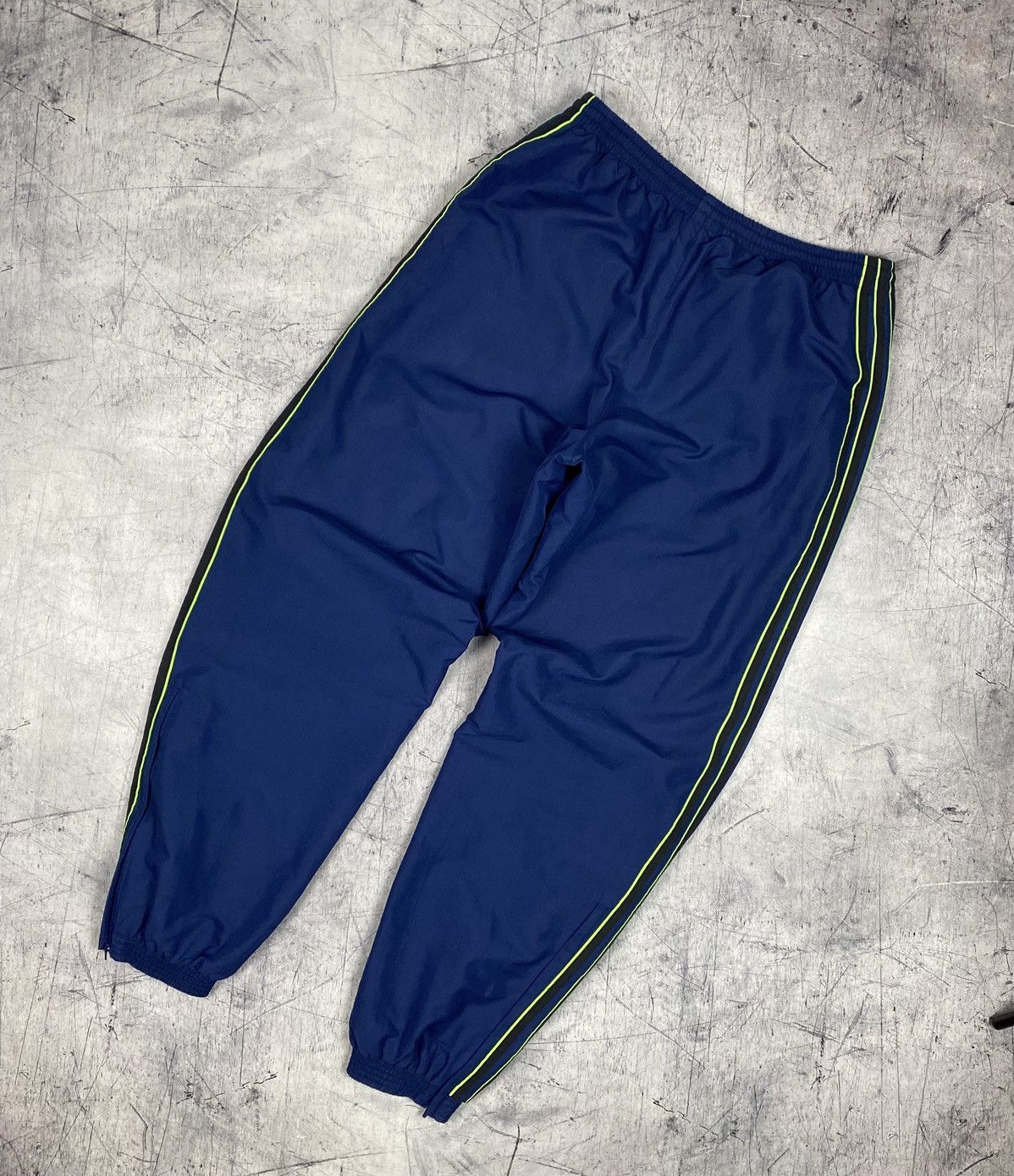 Adidas Vtg Adidas Tracksuit Full Set Jacket Pants Blue Green Neon Size US 33 - 20 Thumbnail