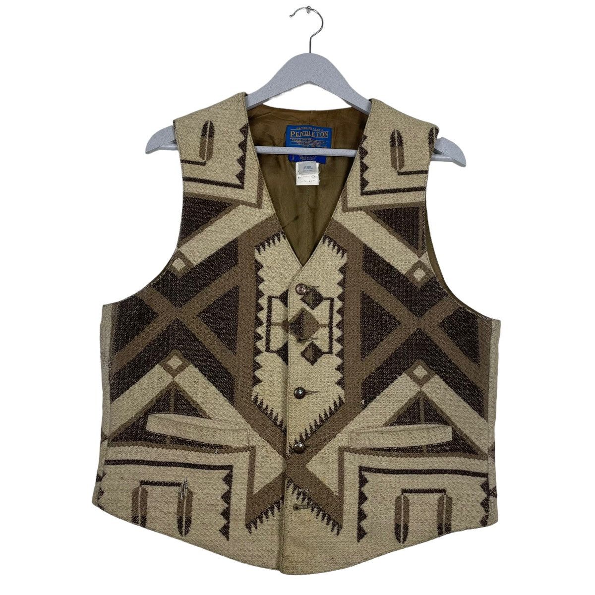 Pendleton 💥NAVAJO WESTERN BUTTON VEST Size US M / EU 48-50 / 2 - 1 Thumbnail