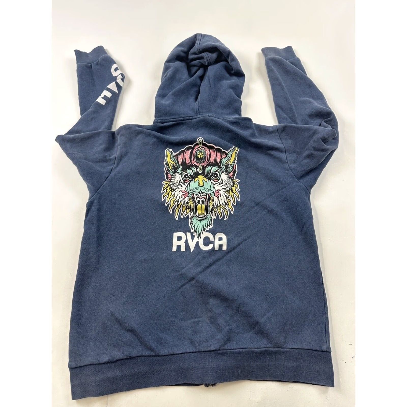 RVCA RVCA Hoodie Sweatshirt Men’s S Blue Full Zip Size US S / EU 44-46 / 1 - 7 Thumbnail