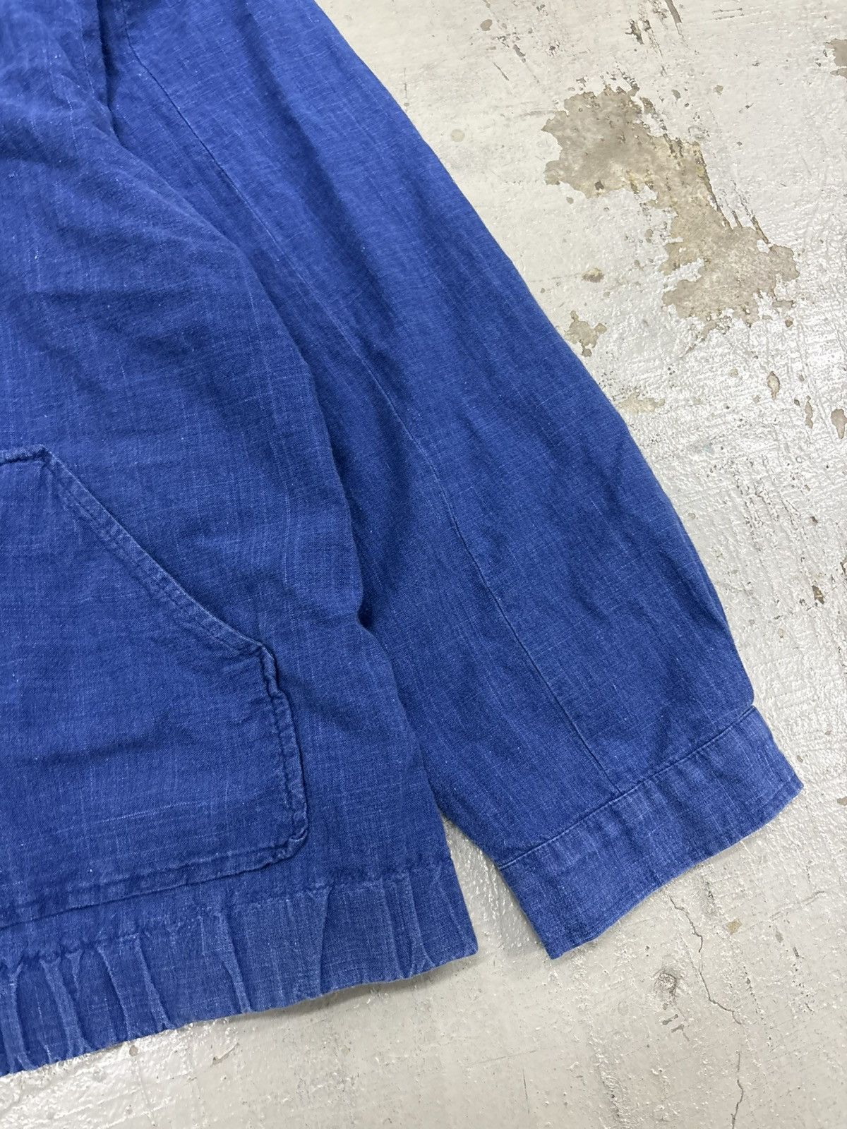 Japanese Brand Vintage Zipped Japanese denim linen jackets Size US M / EU 48-50 / 2 - 3 Thumbnail