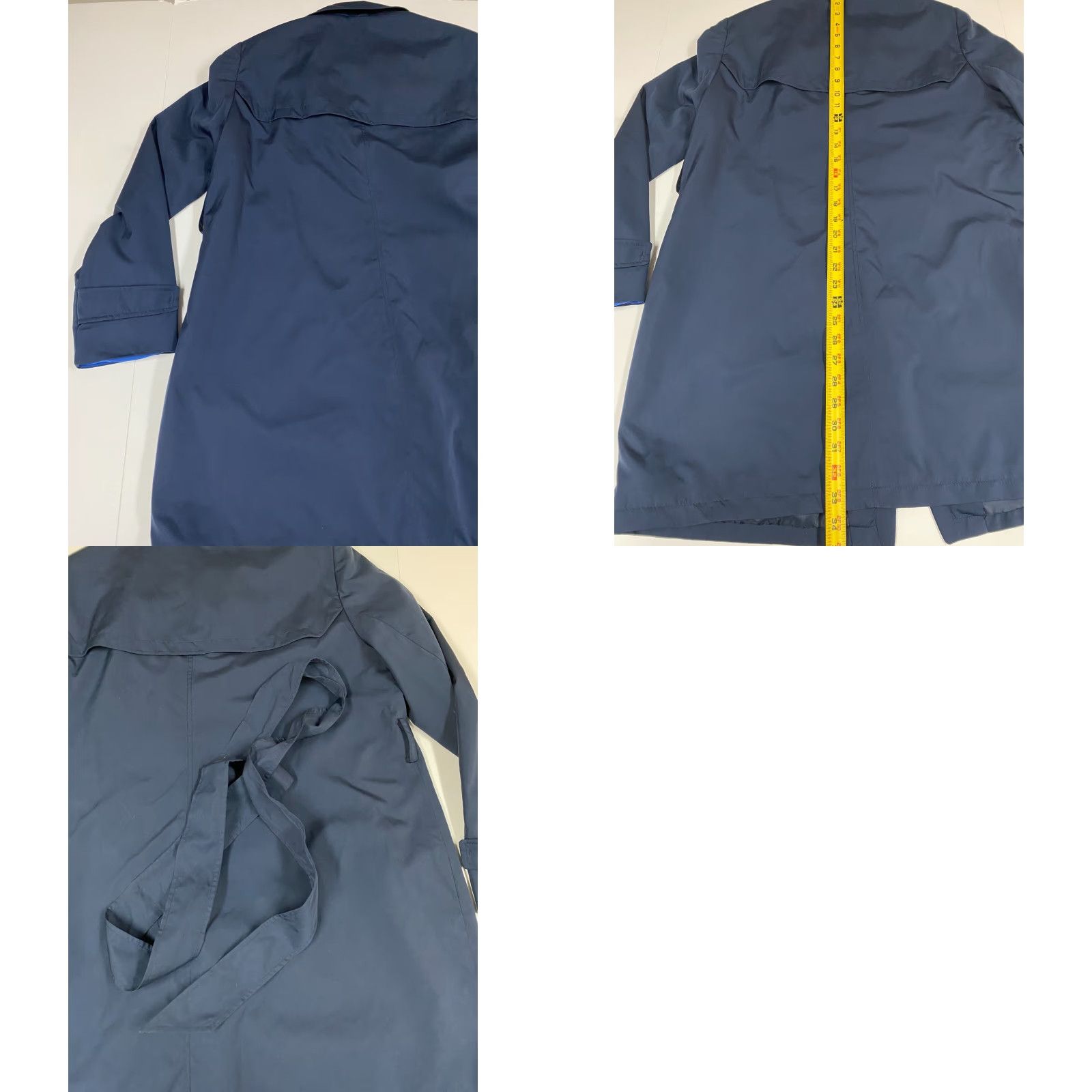 Vintage Muzak Womens Jacket XL Blue Full Zip Coat Style Trench Fur Trim Retro Winter Travel Dress? Size XL / US 12-14 / IT 48-50 - 8 Thumbnail