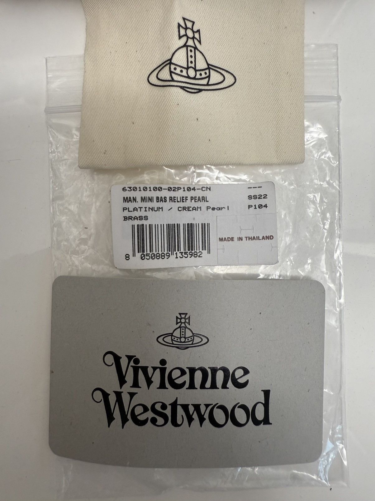 Vivienne Westwood Vivienn Bas Relief Pearl Necklace Size ONE SIZE - 4 Thumbnail