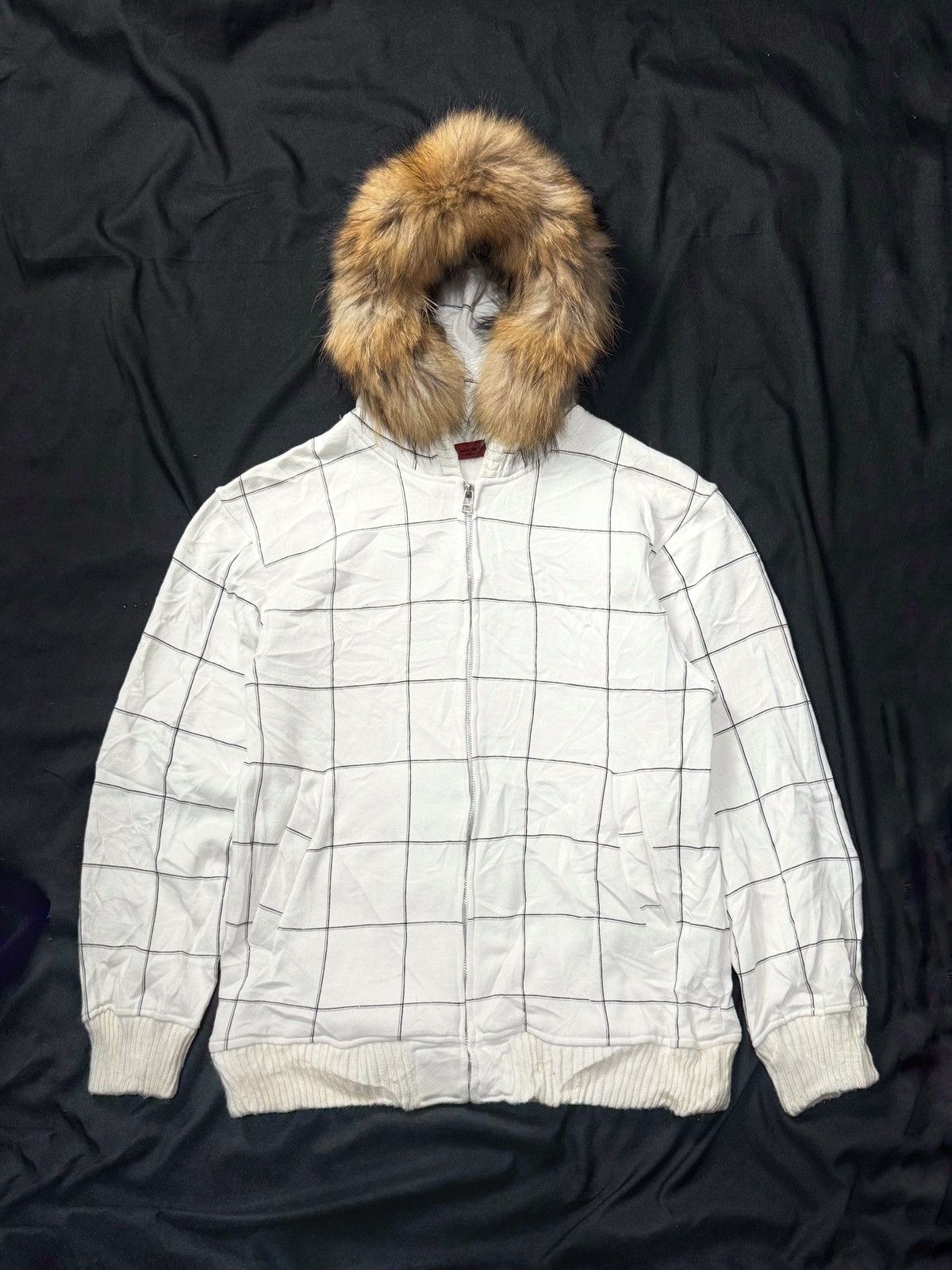 If Six Was Nine × Japanese Brand × Le Grande Bleu (L.G.B.) Faux fur hoodie bullet noise lgb lgb style Size US M / EU 48-50 / 2 - 1 Thumbnail