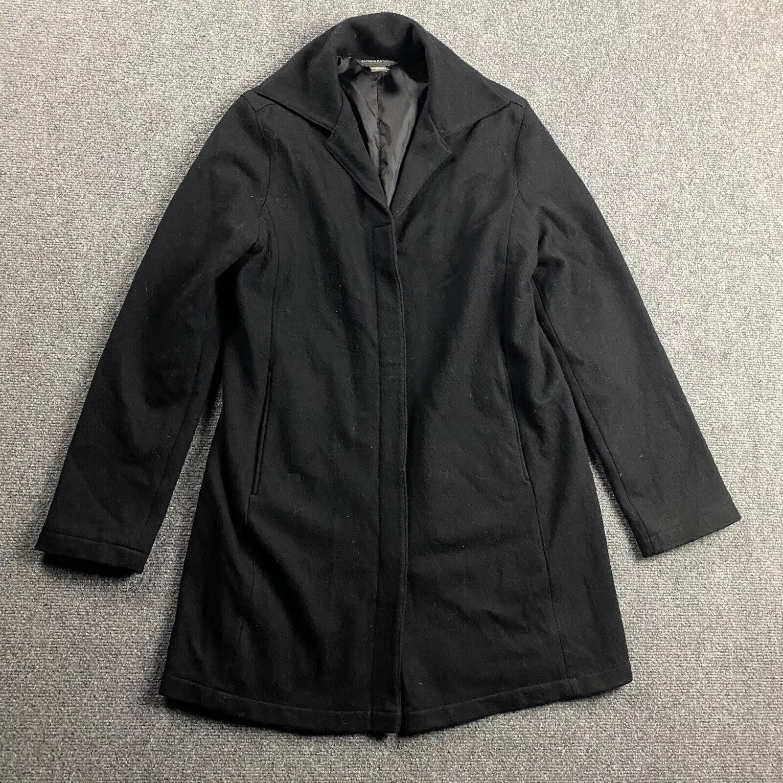 Banana Republic Banana Republic Coat Women's Medium Black Outercoat Adults Size M / US 6-8 / IT 42-44 - 1 Thumbnail