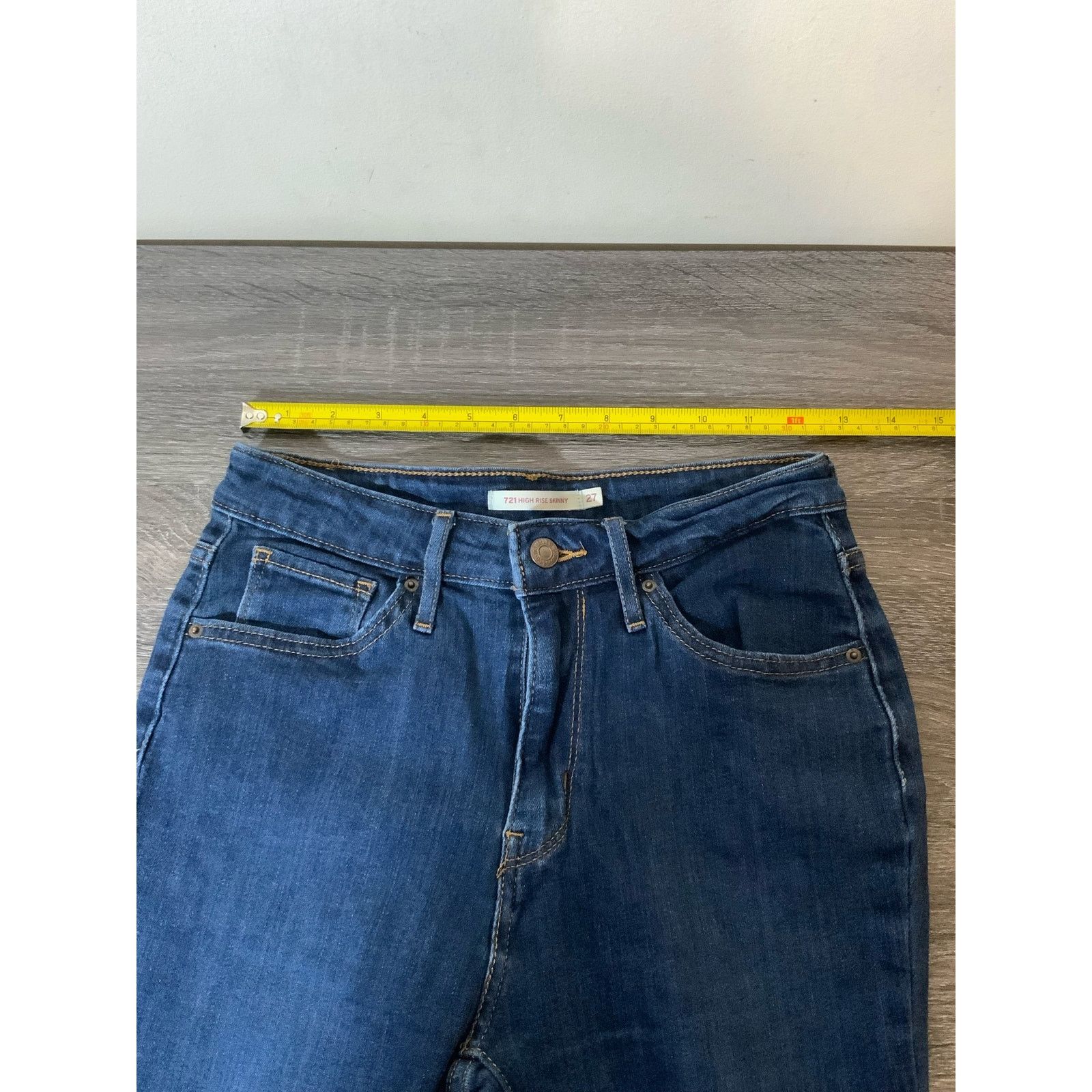 Levi's Levi’s 721 High Rise Skinny Jeans Denim Pants Women’s 27 Size 27" / US 4 / IT 40 - 8 Thumbnail