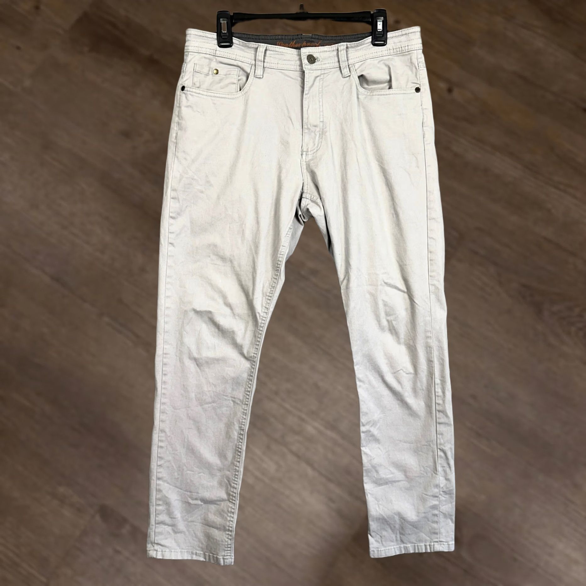 Weatherproof Weatherproof Vintage Mens Pants - Mid Rise Gray Chino Straight Leg Size US 32 / EU 48 - 1 Thumbnail