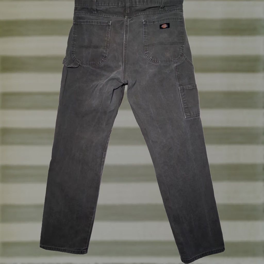 Dickies Dickies Carpenter Pants Men 36x34 Gray Canvas Duck Workwear Pants 5-Pocket Regular Inseam 34 Men Adjustable READ Size US 36 / EU 52 - 1 Thumbnail