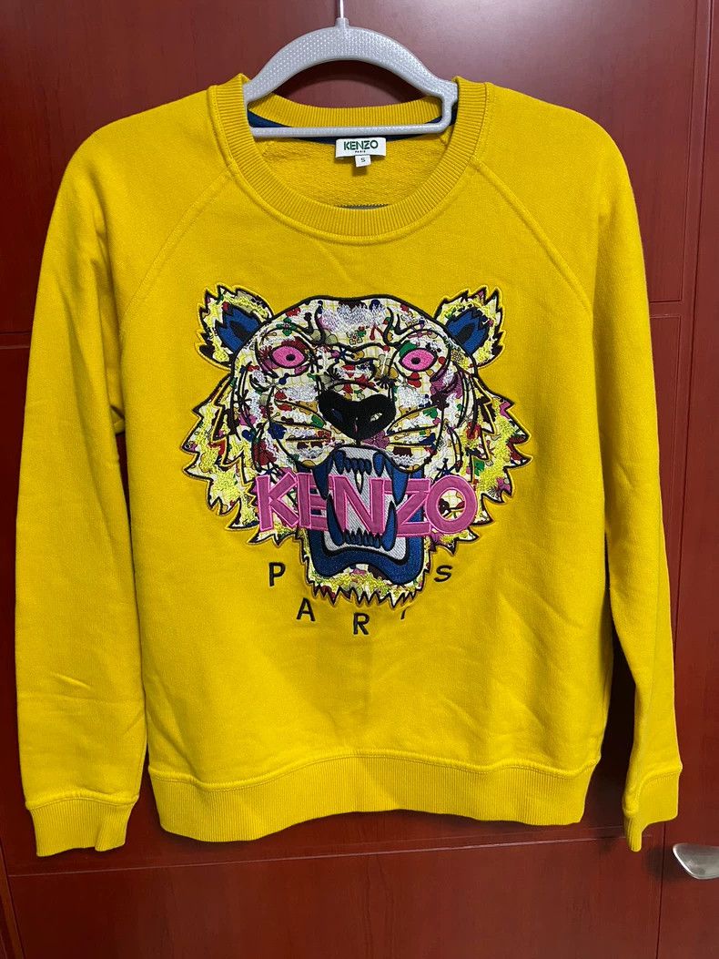 Kenzo KENZO Ms.Tiger loosens her casual pullover hoodie Size S / US 4 / IT 40 - 1 Thumbnail