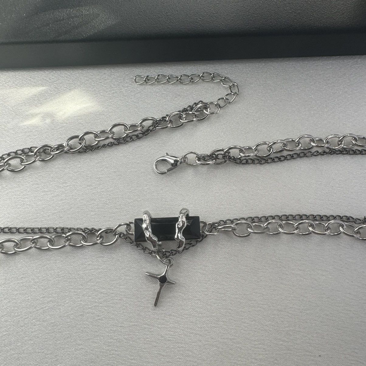 Designer Double Layer Star Pendant Necklace for Men Women Size ONE SIZE - 3 Thumbnail