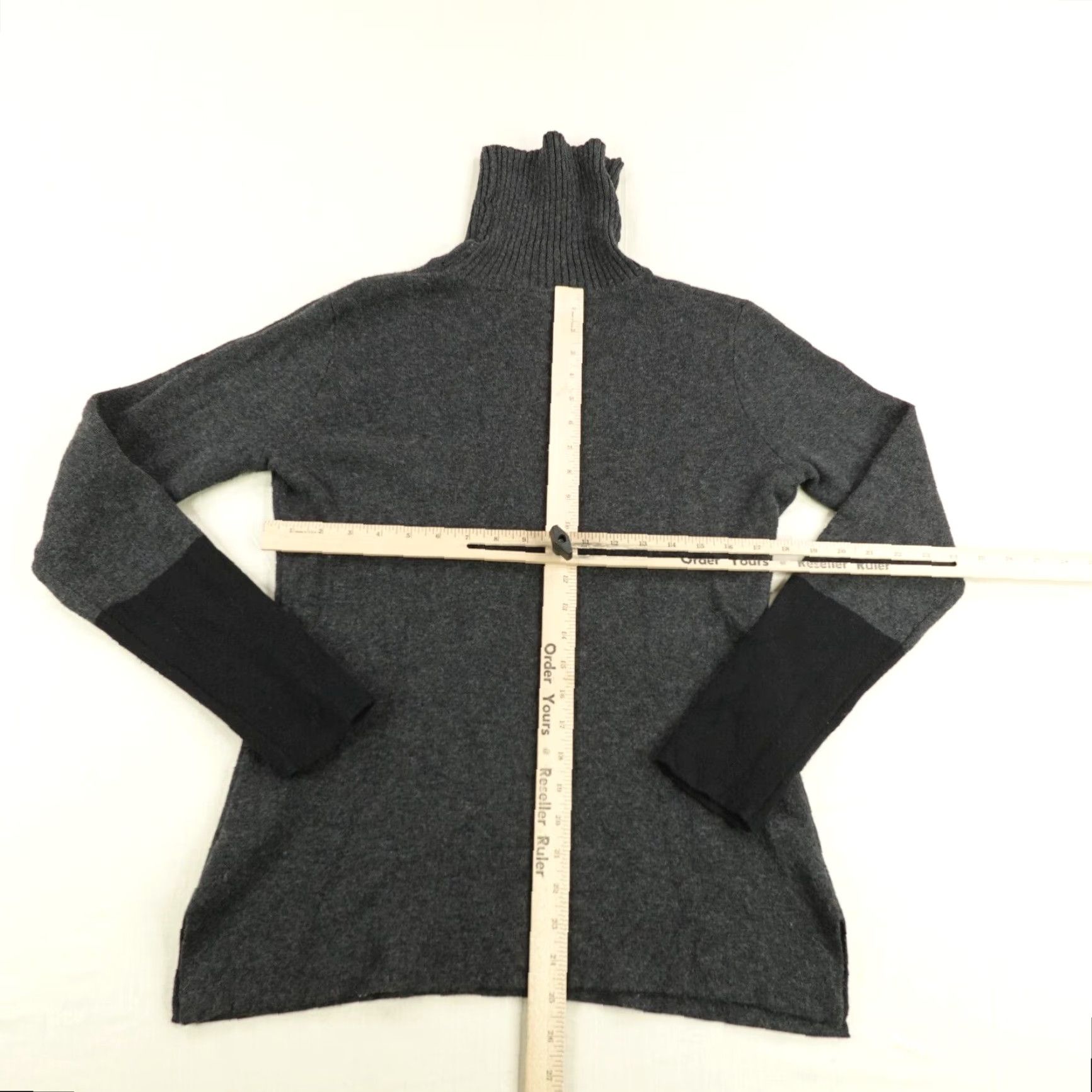 Royal Robbins VINTAGE Royal Robbins Sweater Shirt Womens Medium Gray Turtleneck Merino Wool Slim Fit 90s-Outdoor Ladies Size M / US 6-8 / IT 42-44 - 6 Thumbnail