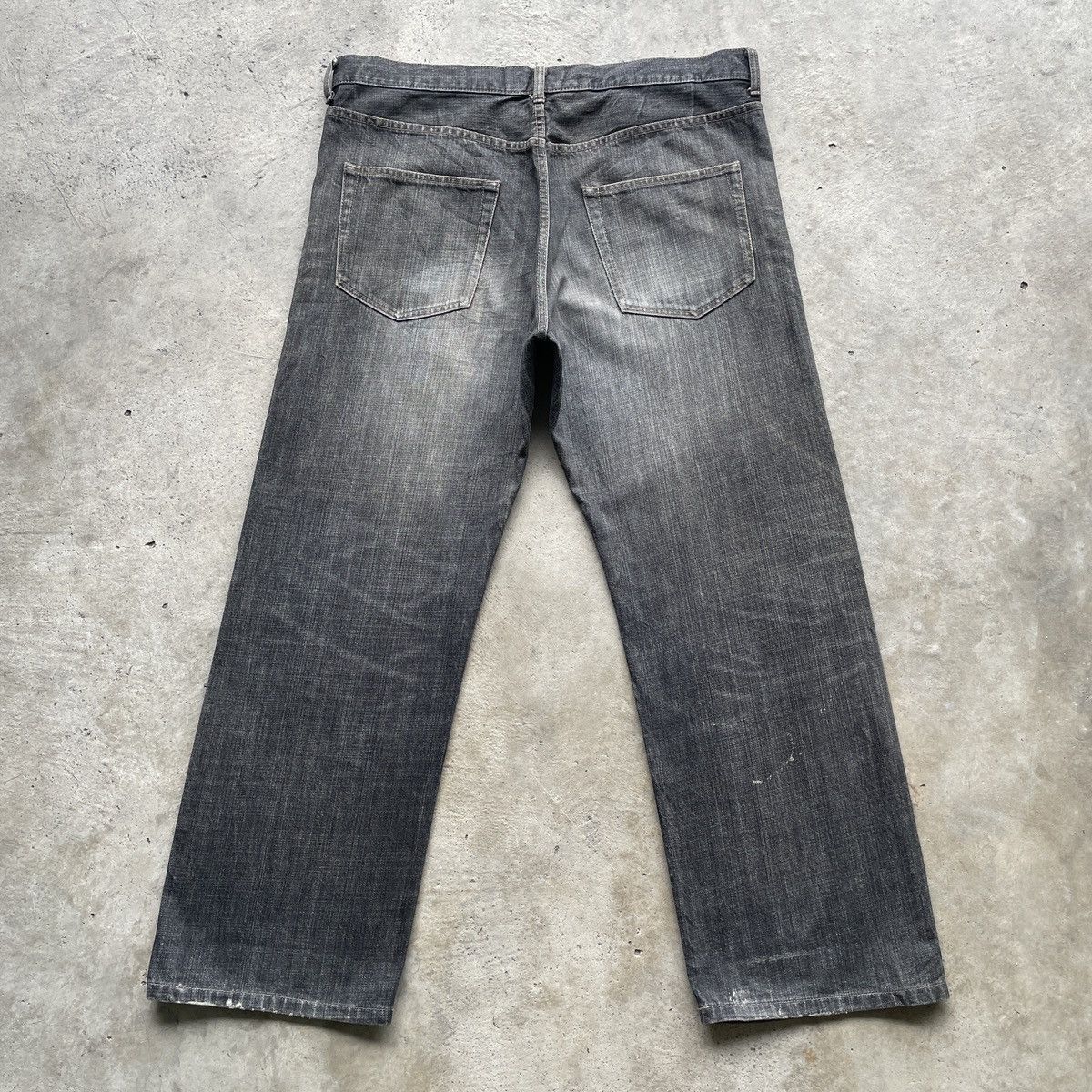 Japanese Brand W39x30💥 Vintage Villand Japan Black Faded Denim Jeans Pants Size US 39 - 10 Thumbnail