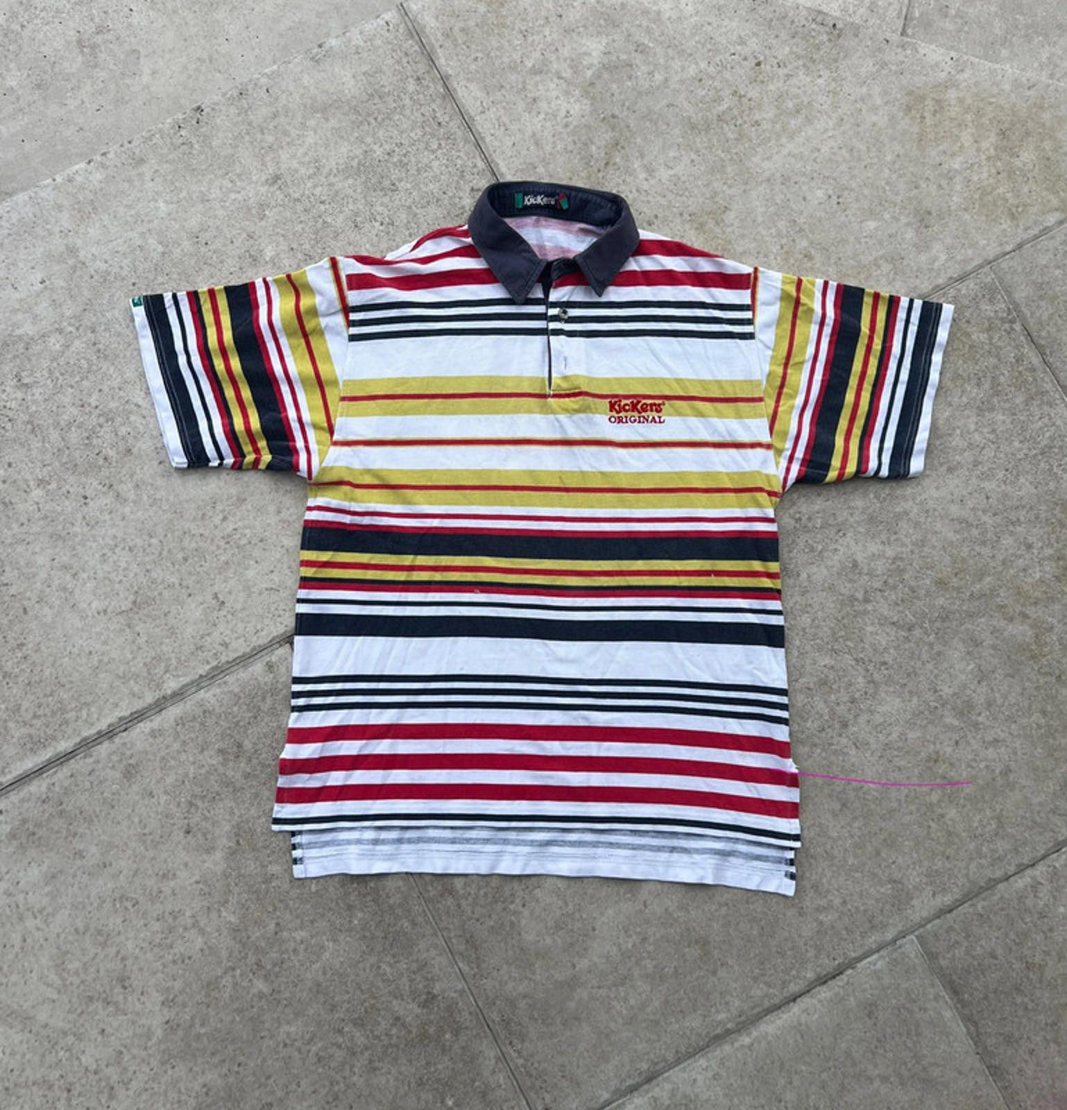 Kickers Vintage Kickers Original Striped Polo Size US M / EU 48-50 / 2 - 2 Thumbnail