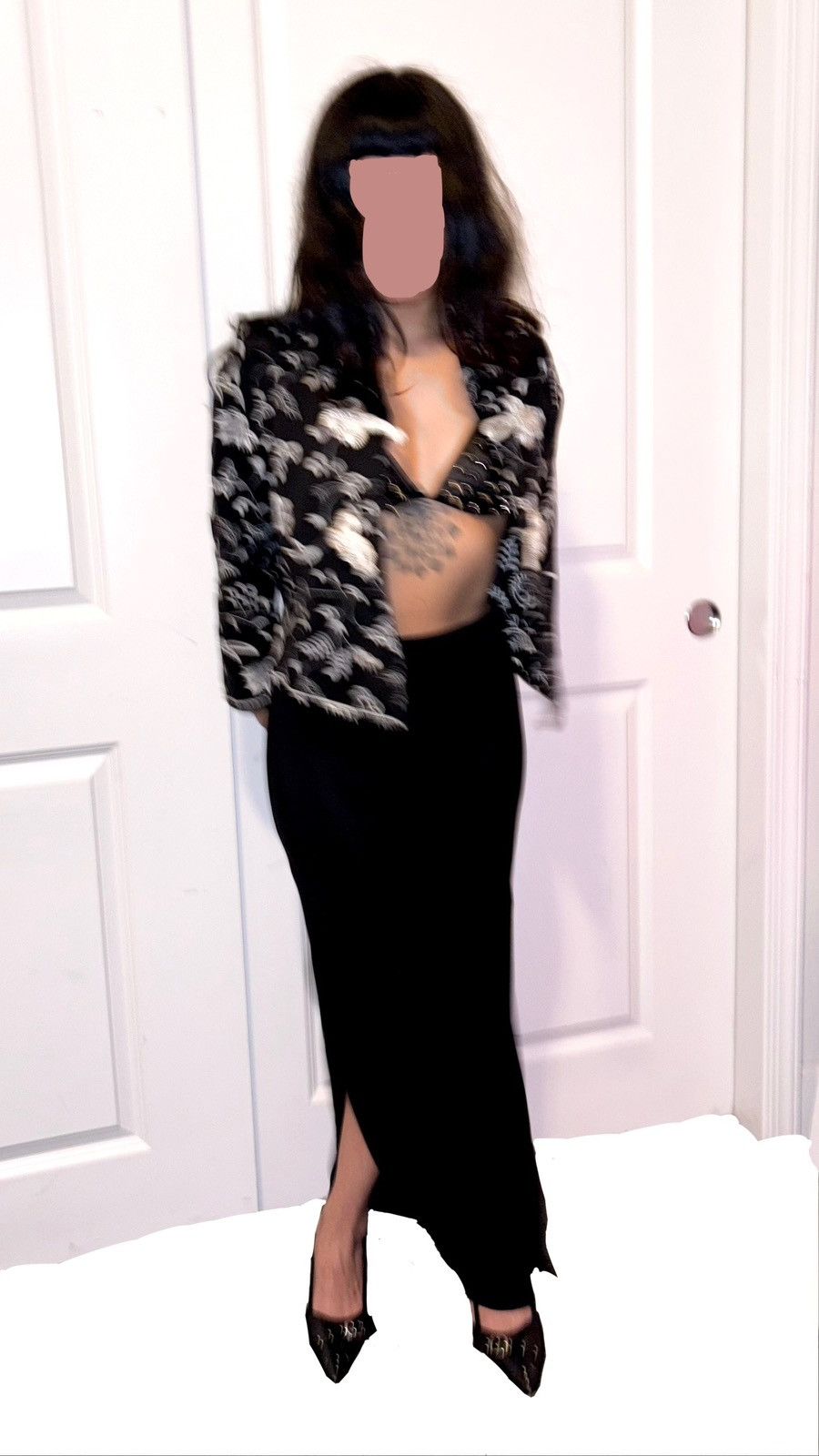 Other Womens Black And White Oriental Pattern Jacket Size Small Size S / US 4 / IT 40 - 4 Thumbnail