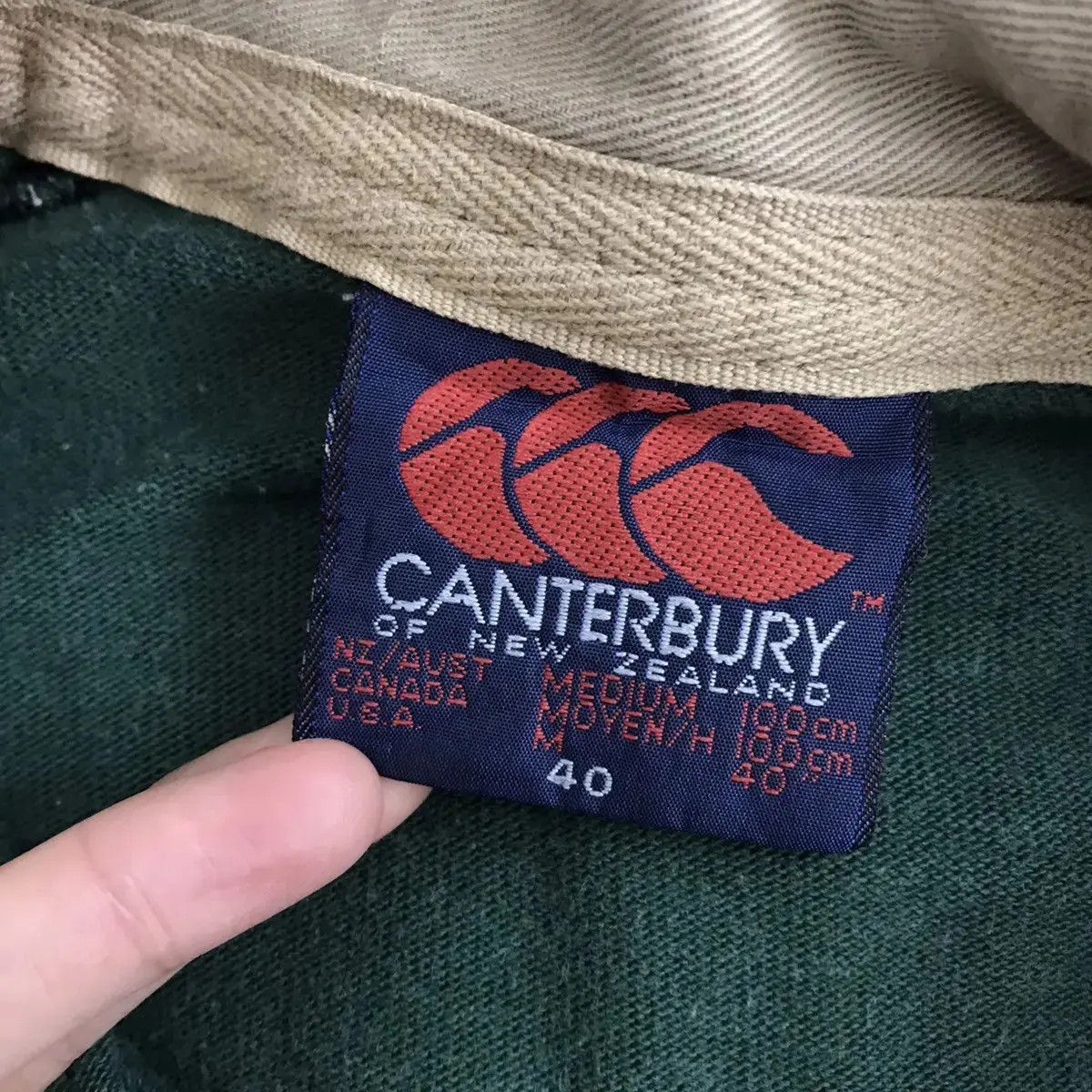 Canterbury of New Zealand Vintage CANTERBURY NEW ZEALAND Green Rugby Polo Tee Shirt Size US M / EU 48-50 / 2 - 4 Thumbnail
