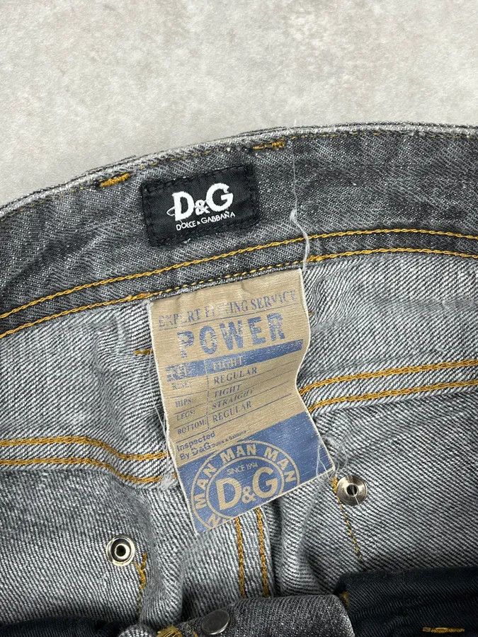 Dolce & Gabbana SS2006 Dolce & Gabbana Dirty Effect Grey Denim Jeans Size US 30 / EU 46 - 10 Thumbnail