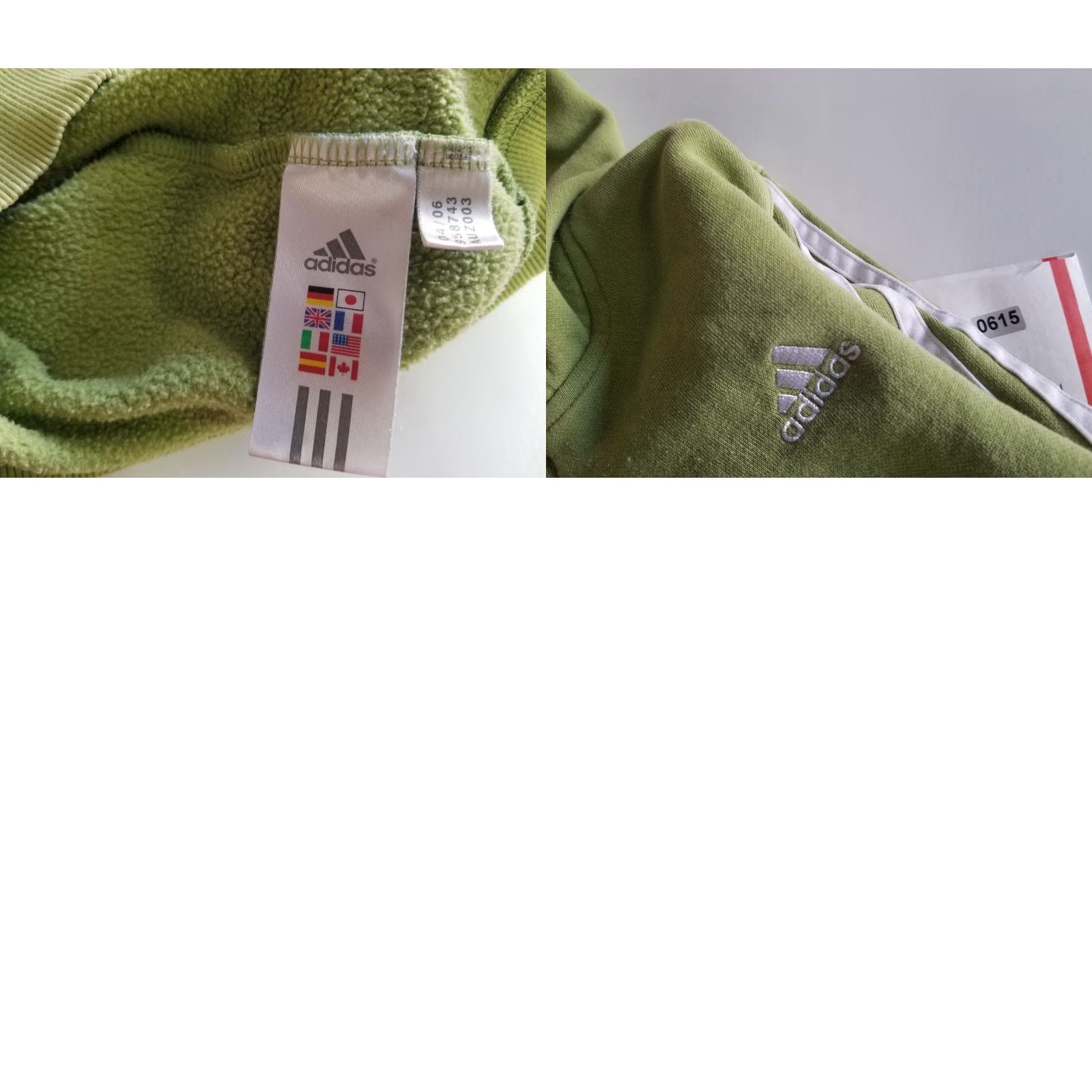 Adidas Adidas 2006 Green White Distressed Full Zip Hoody Jacket Size Small User: Adidas 2006 Green White Distressed Full Zip Hoody Jacket Size Small Size S / US 4 / IT 40 - 10 Thumbnail