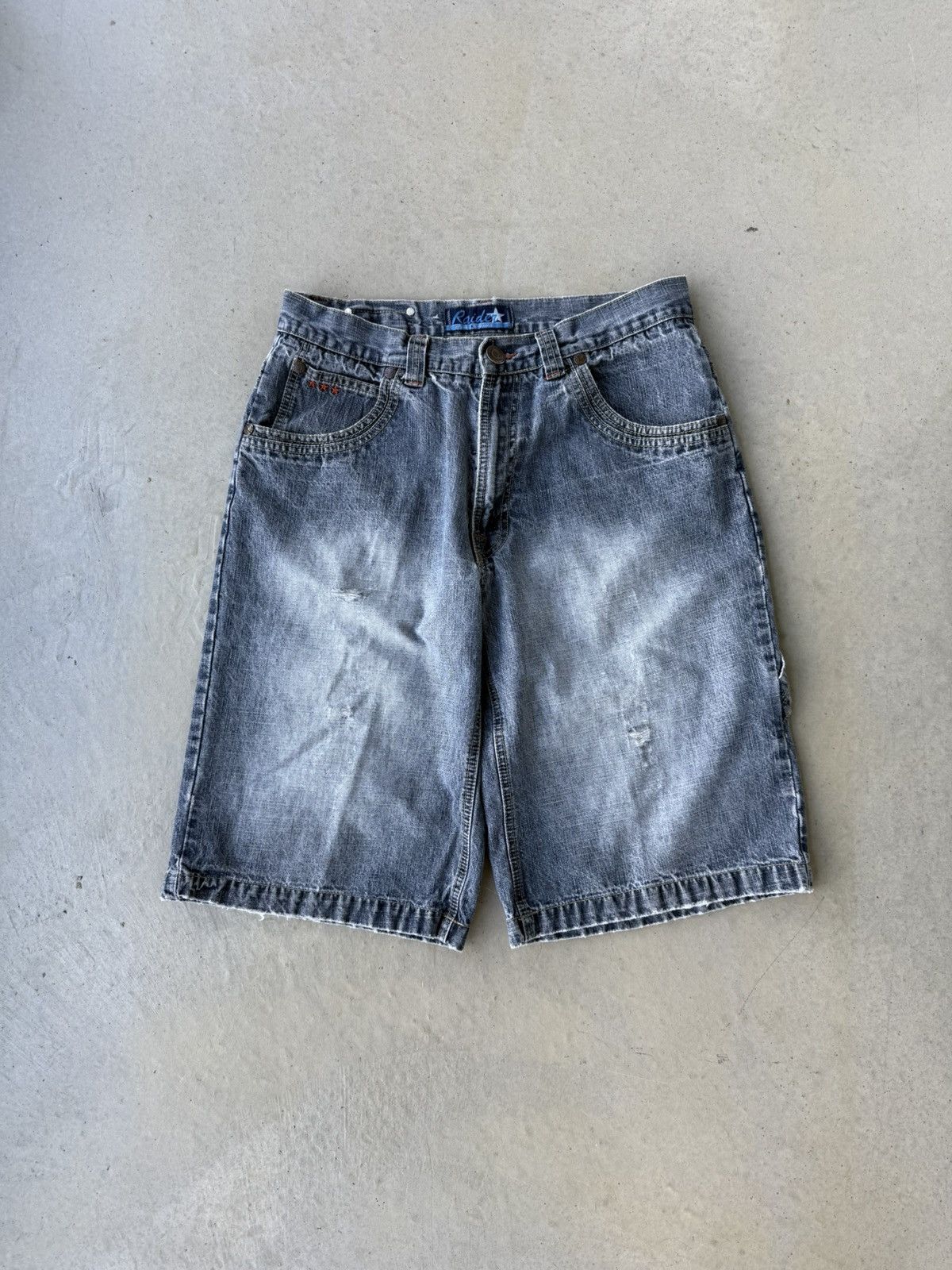 Southpole Vintage Y2K Raider Light Wash Southpole Style Baggy Shorts Size US 34 / EU 50 - 2 Thumbnail