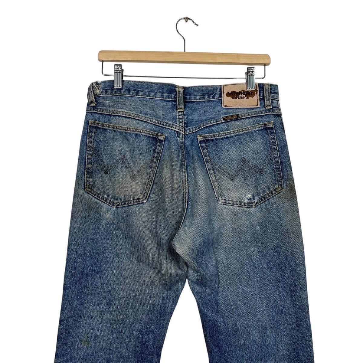 Wrangler Vintage Wrangler Distressed Flare Denim Jeans Size US 32 / EU 48 - 9 Thumbnail
