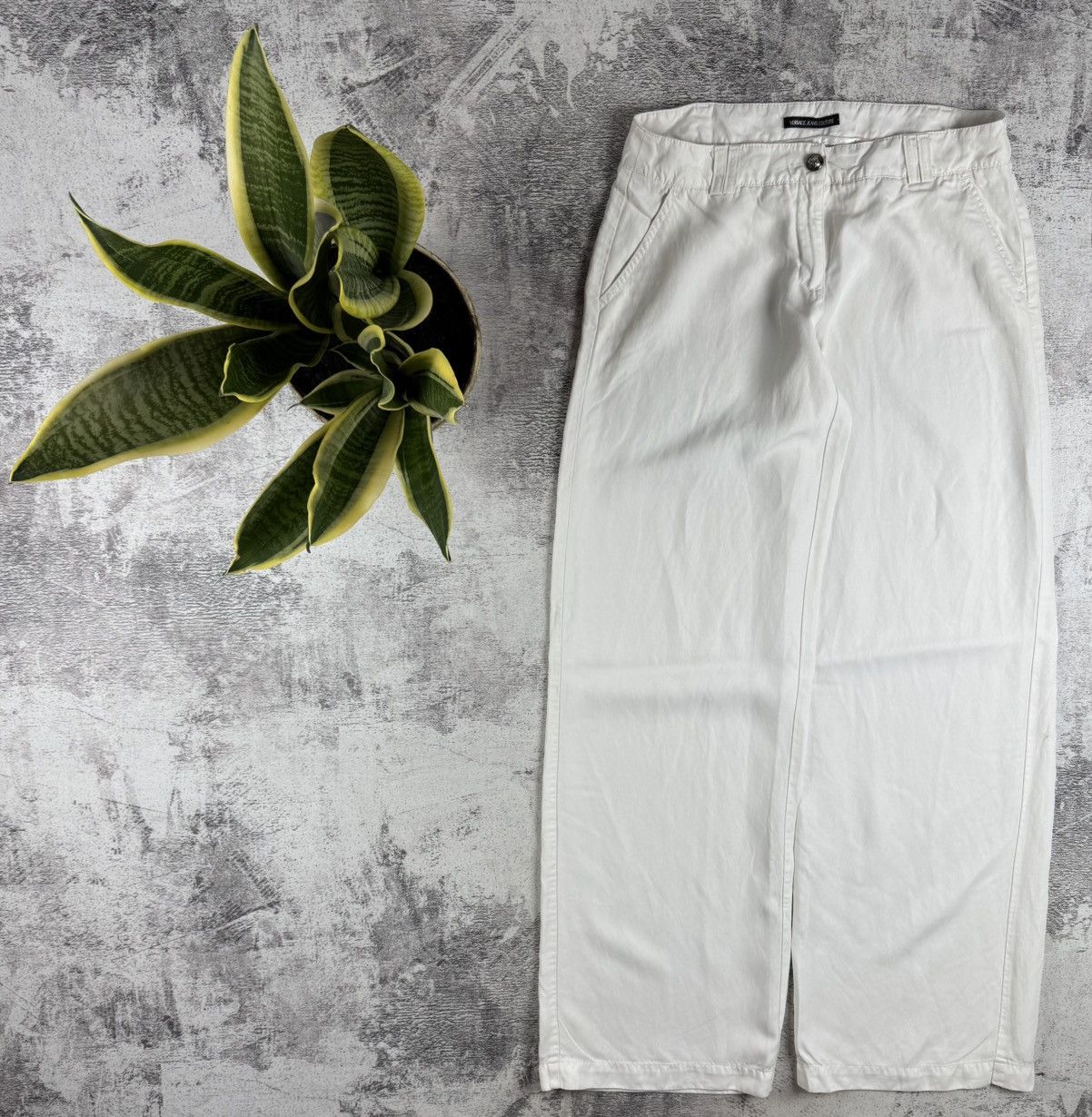 Versace Jeans Couture Versace VJC Over Wide Leg Baggy Classic 00s Pants Trousers Size 30" / US 8 / IT 44 - 1 Thumbnail