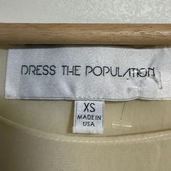 Dress the Population Dress The Population Cream Lace Fringe Shift Dress – Size XS Size XS / US 0-2 / IT 36-38 - 8 Thumbnail
