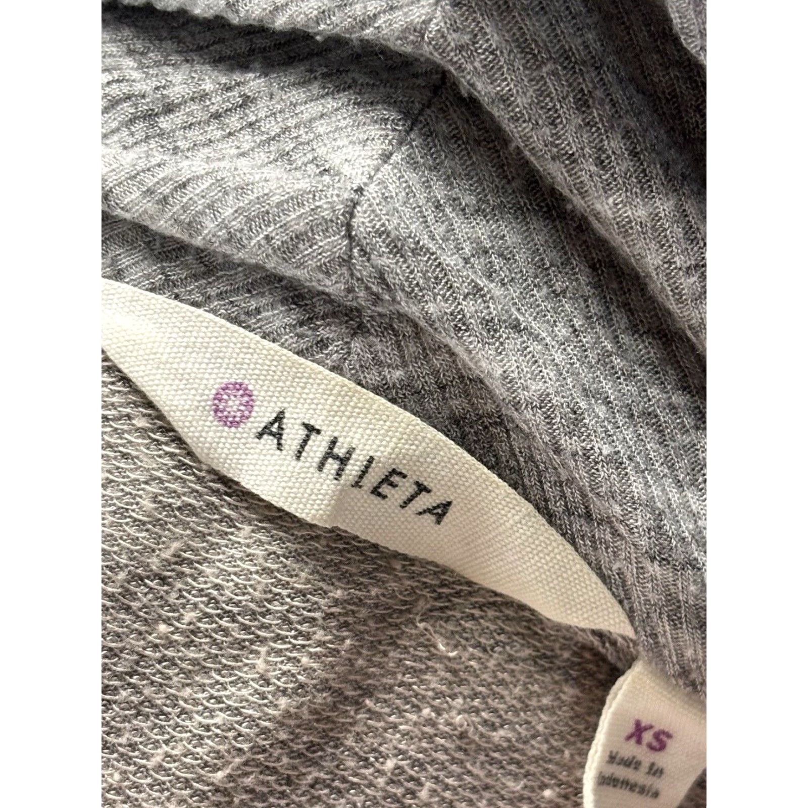 Athleta Athleta Studio Wrap Cardigan Sweater Women's XSmall Gray Long Sleeve Knit Yoga Size XS / US 0-2 / IT 36-38 - 4 Thumbnail