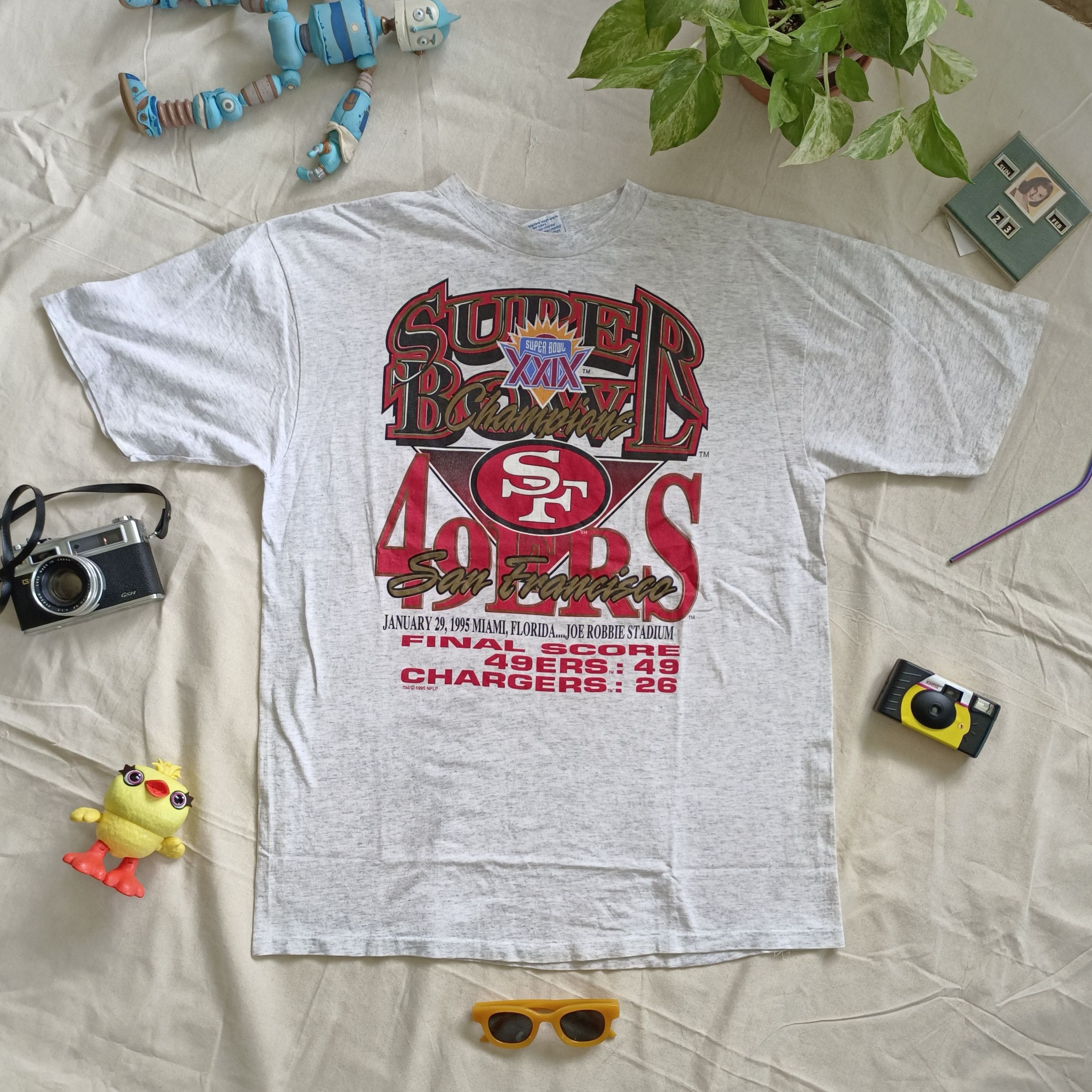 NFL × Vintage Vintage 95 NFL Super Bowl Final 49ers SF Size US XL / EU 56 / 4 - 1 Thumbnail