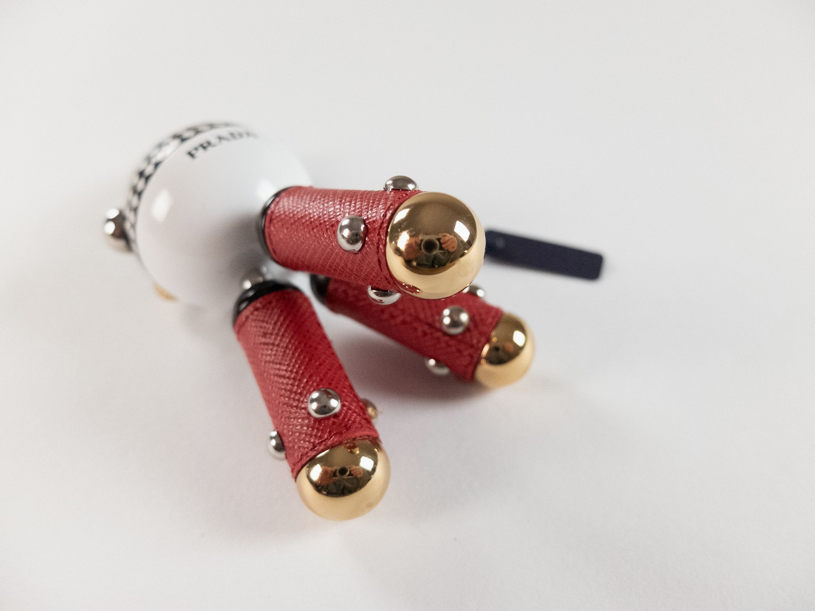 Prada PRADA Pradamalia Disco leather & metal robot keyring charm Size ONE SIZE - 7 Thumbnail