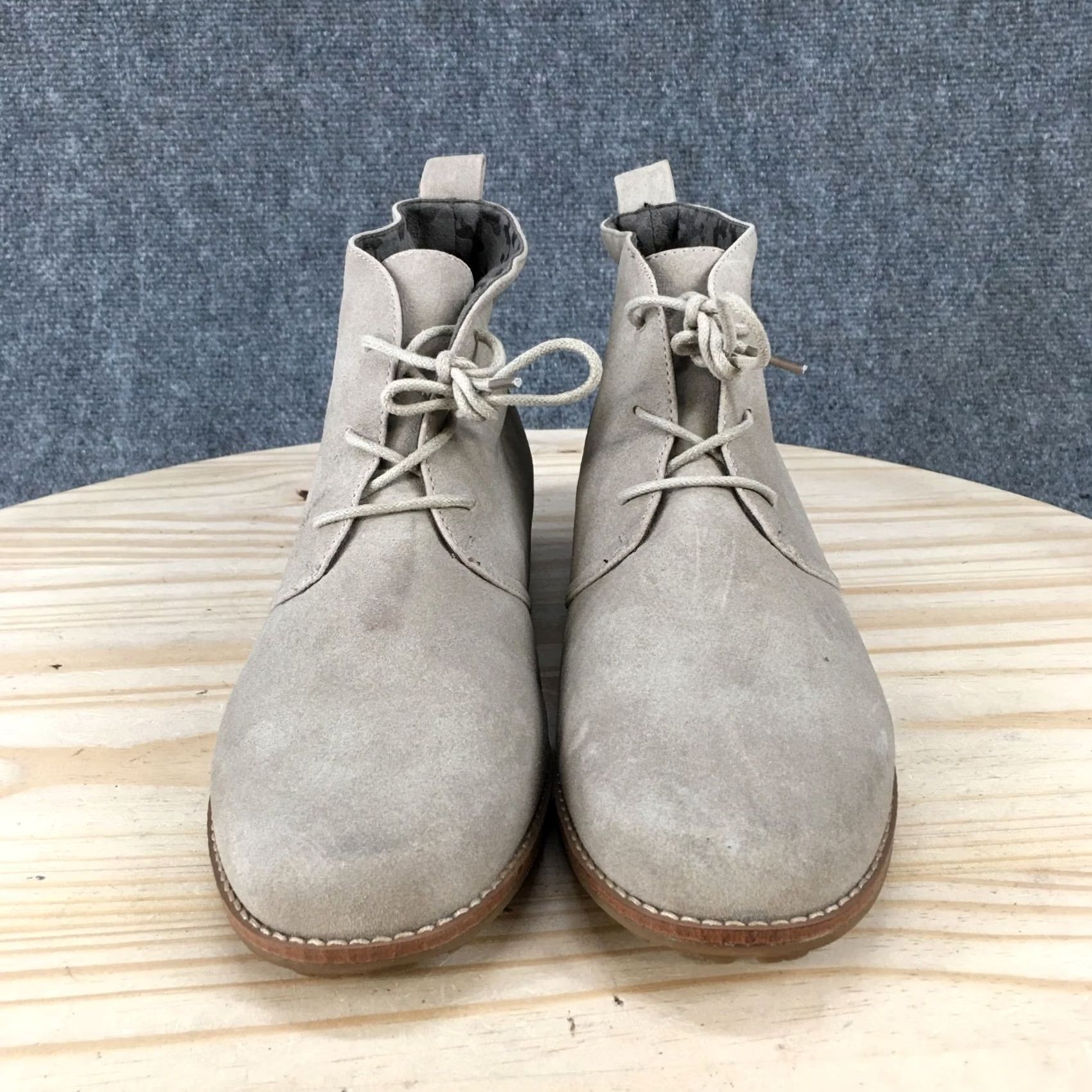 Vintage White Mountain Boots Womens 11 M Taupe Ankle Booties Faux Leather Heels Casual Size US 11 / IT 41 - 3 Thumbnail