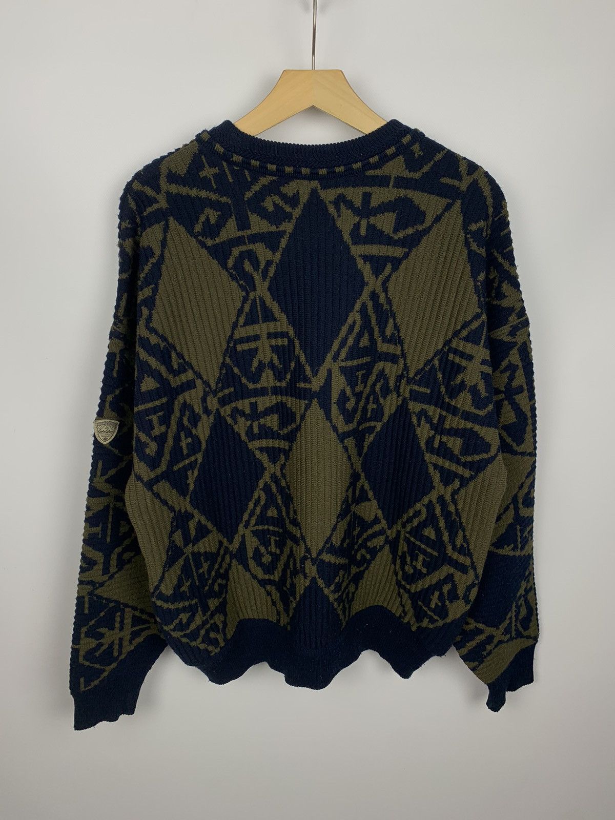 Carlo Colucci Vintage Carlo Colucci 3D Knit Wool Sweater Geometric Size 52 Size US L / EU 52-54 / 3 - 7 Thumbnail