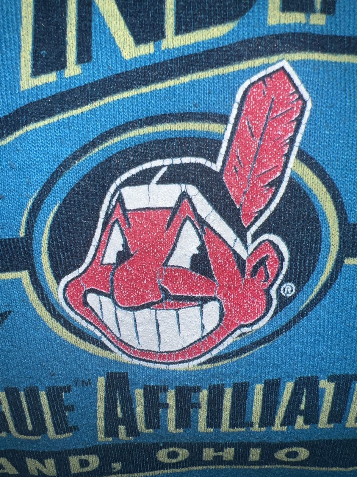 MLB Logo 7 MLB ALA Cleveland Indians Sweatshirt Size US XL / EU 56 / 4 - 4 Thumbnail