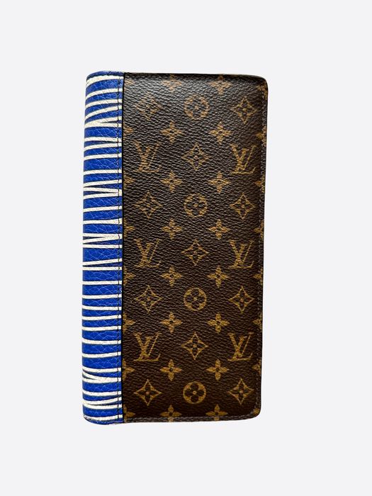 Louis Vuitton x Nigo Brazza Wallet Monogram Stripes Brown in