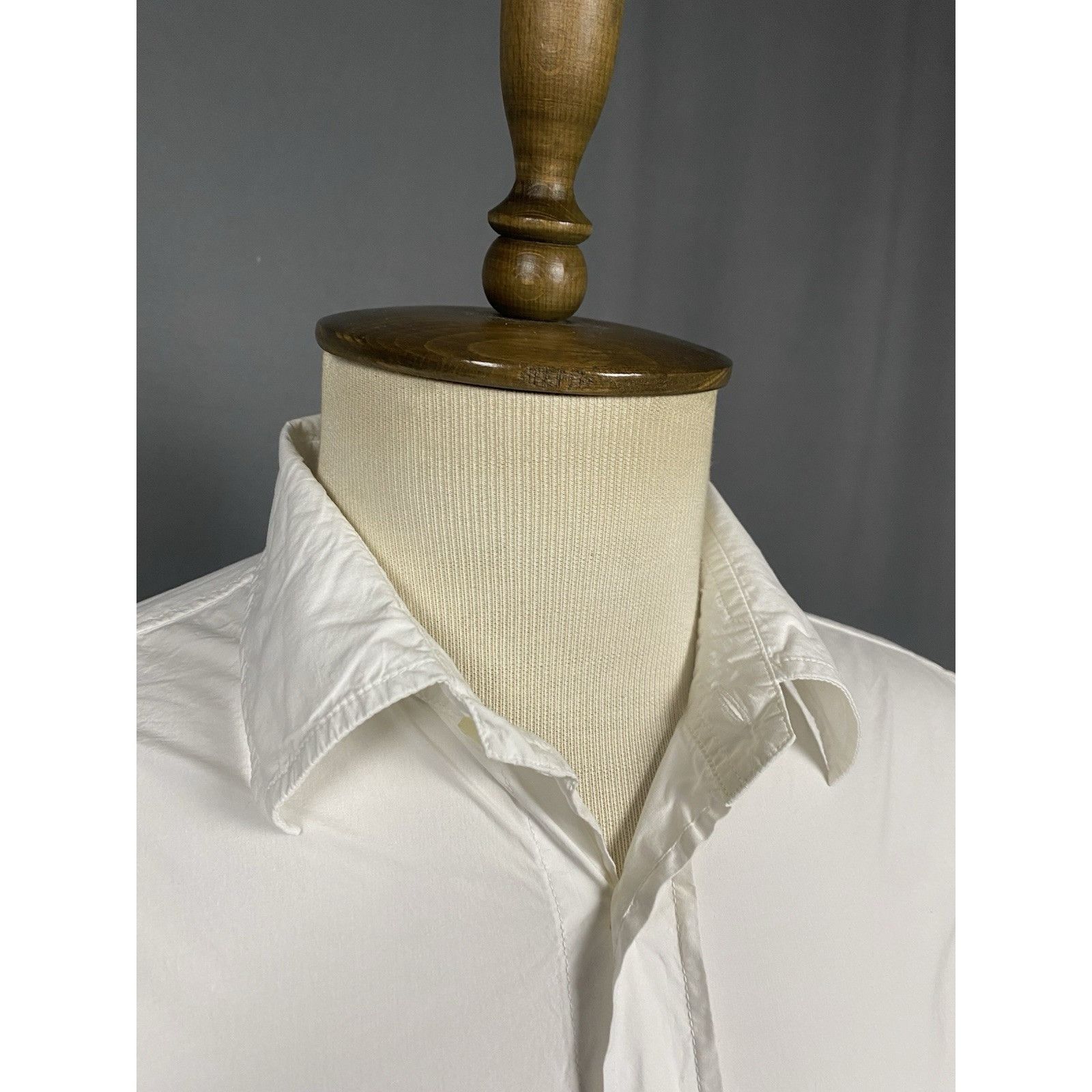Ermenegildo Zegna Ermenegildo Zegna Men's White Longsleeve Dress Shirt Size L Size US L / EU 52-54 / 3 - 6 Thumbnail