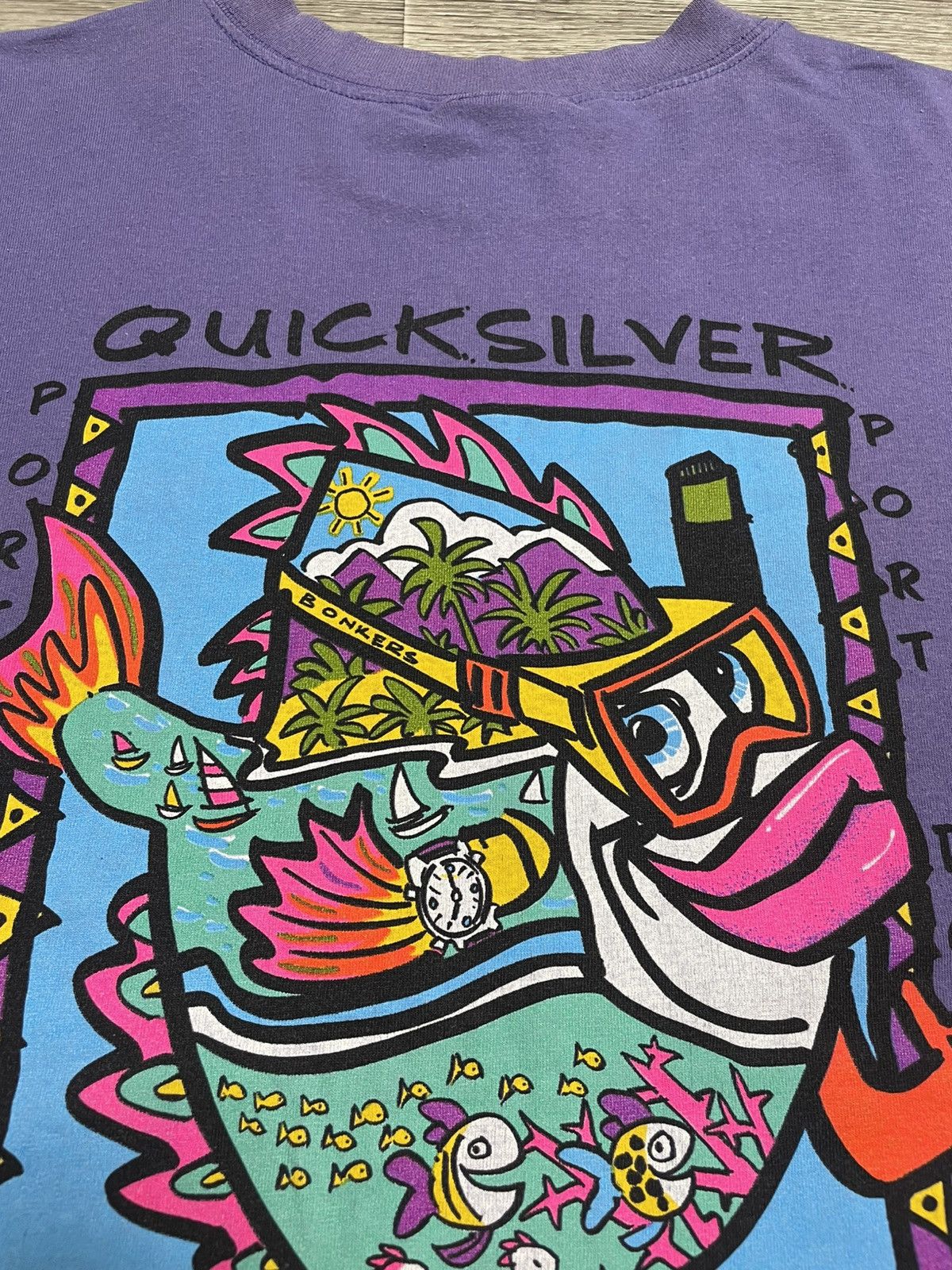 Quiksilver Vintage Quicksilver x Bonkers Australia Surf Style T-Shirt Size US XL / EU 56 / 4 - 17 Thumbnail