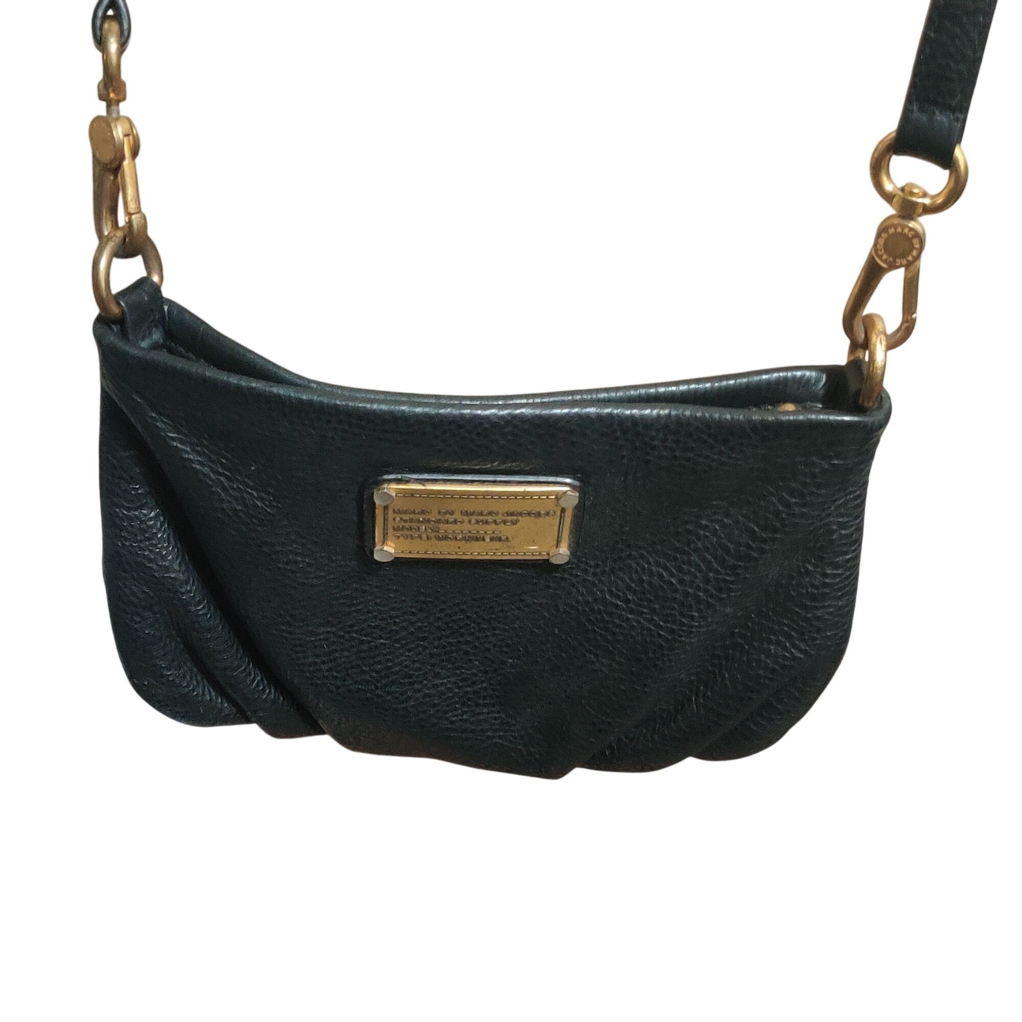 Marc by Marc Jacobs Marc by Marc Jacobs Black Crossbody Bag 9.5x6.5 Gold Hardwar Size ONE SIZE - 2 Thumbnail