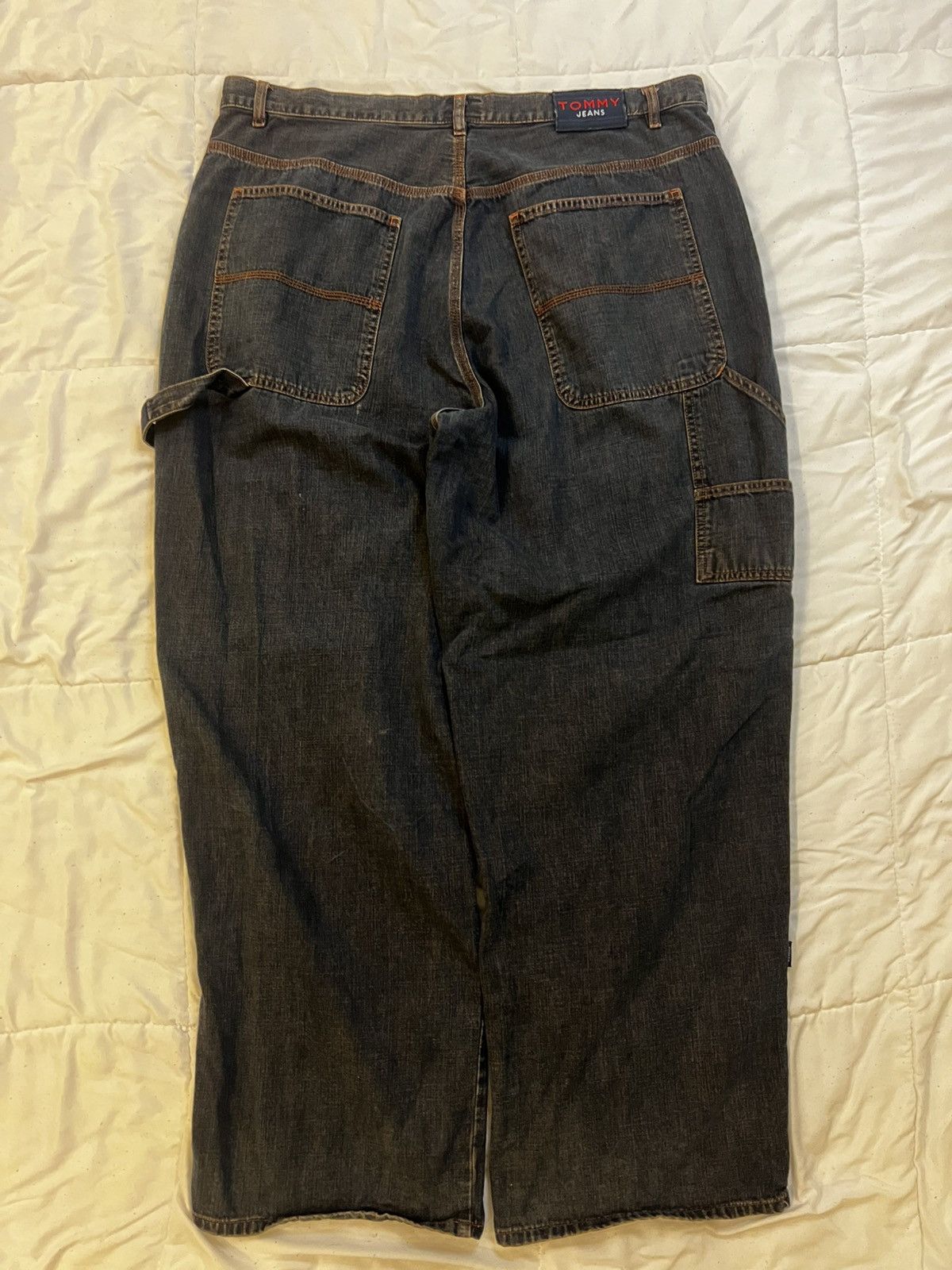 Tommy Hilfiger × Vintage Y2K Tommy Hilfiger Baggy Dark Navy Denim Jeans Size US 40 / EU 56 - 1 Thumbnail