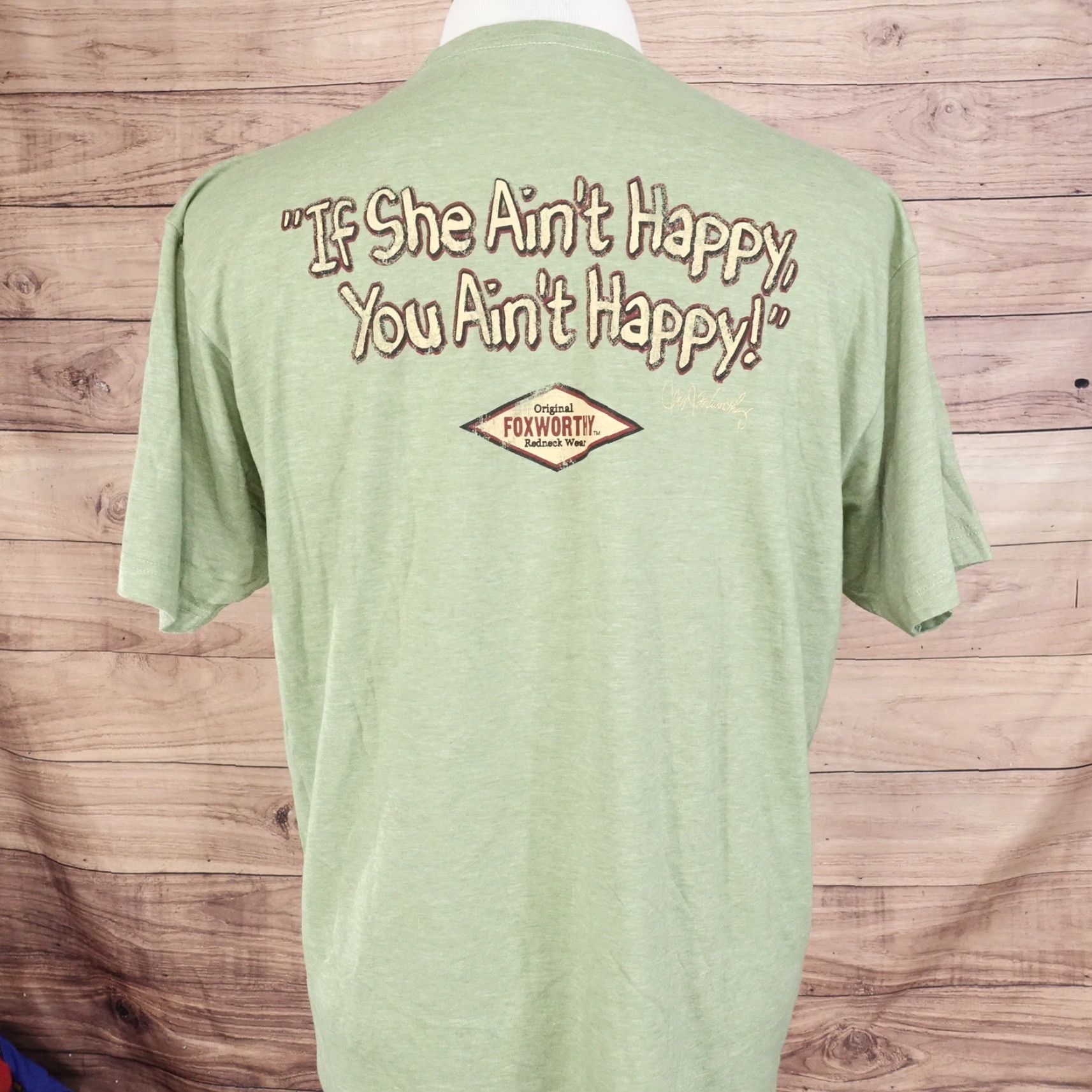 Tultex Jeff Foxworthy Redneck Gear T-Shirt Unisex Adults XL Green Size US XL / EU 56 / 4 - 2 Thumbnail