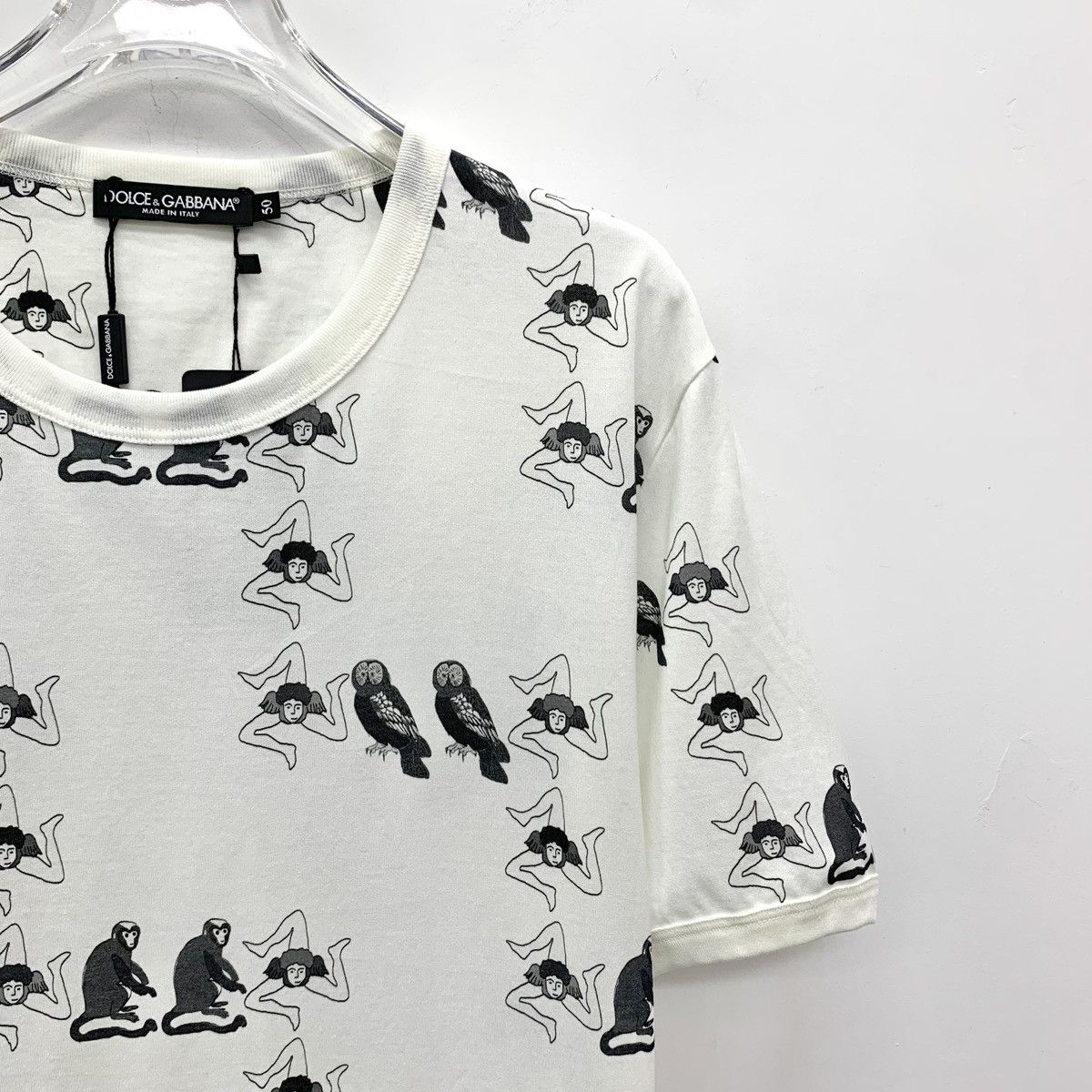 Dolce & Gabbana Dolce & Gabbana Cotton Crew Neck Short Sleeve T-Shirt K26WX Size US L / EU 52-54 / 3 - 3 Thumbnail