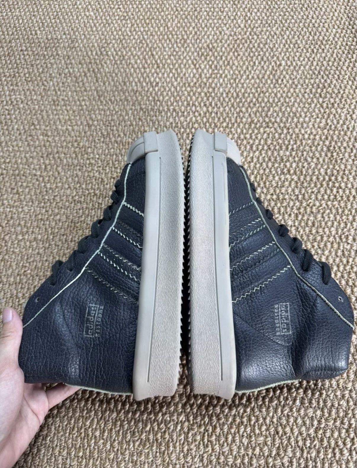 Adidas Adidas x Rick Owens Superstar High K37 Size US 8 / EU 41 - 1 Thumbnail