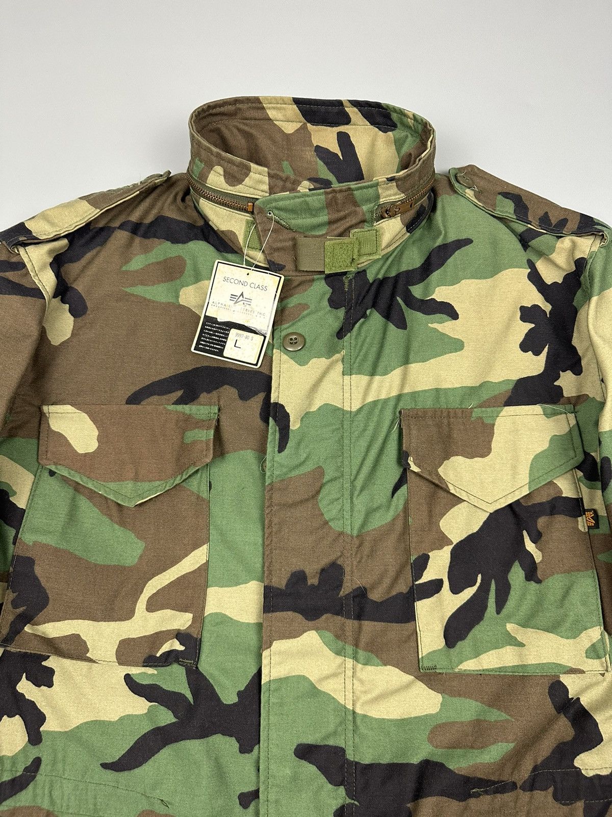 Alpha Industries × Vintage 🔥Rare🔥Vintage Deadstock Alpha Industries M65 Nato Camouflage Size US L / EU 52-54 / 3 - 4 Thumbnail