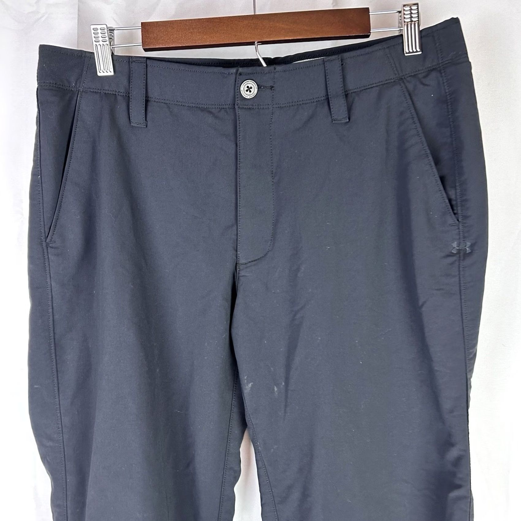 Under Armour Under Armour Dress Pants Black 34x32 Stretch Match Play Golf Mens Pants Size US 34 / EU 50 - 2 Thumbnail