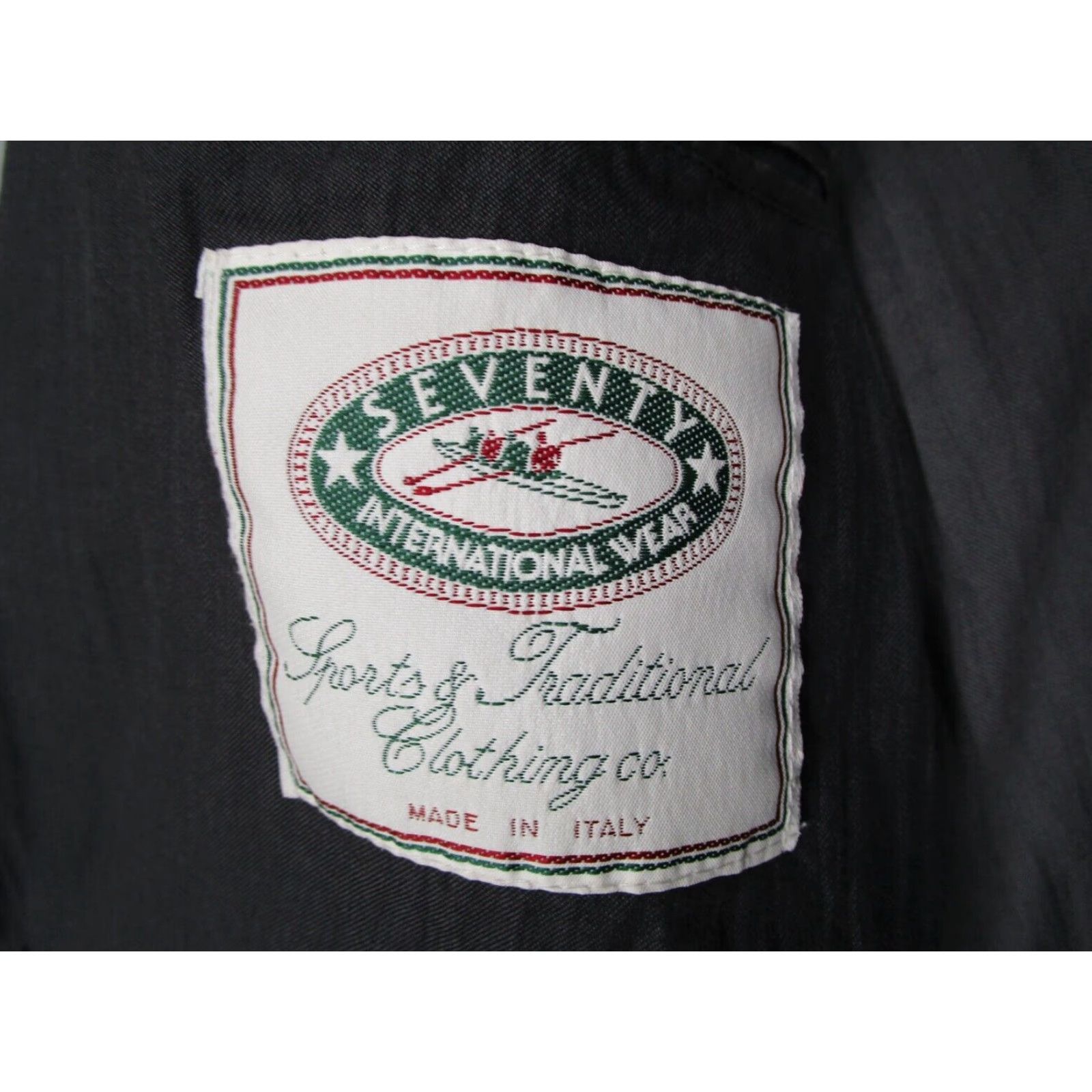 J.Crew VINTAGE Seventy International 2 Button Blazer Men's Medium Gray Cotton Made in Italy Size 40R - 3 Thumbnail