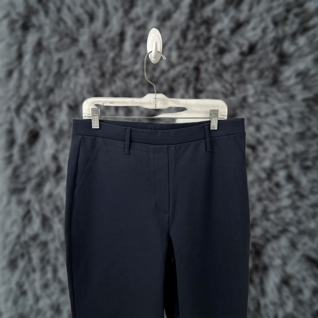 Quince Quince Pants Womens Large 32x26 Navy Ultra-Stretch Ponte Straight Leg NWT Size 36" / US 14 / IT 50 - 1 Thumbnail