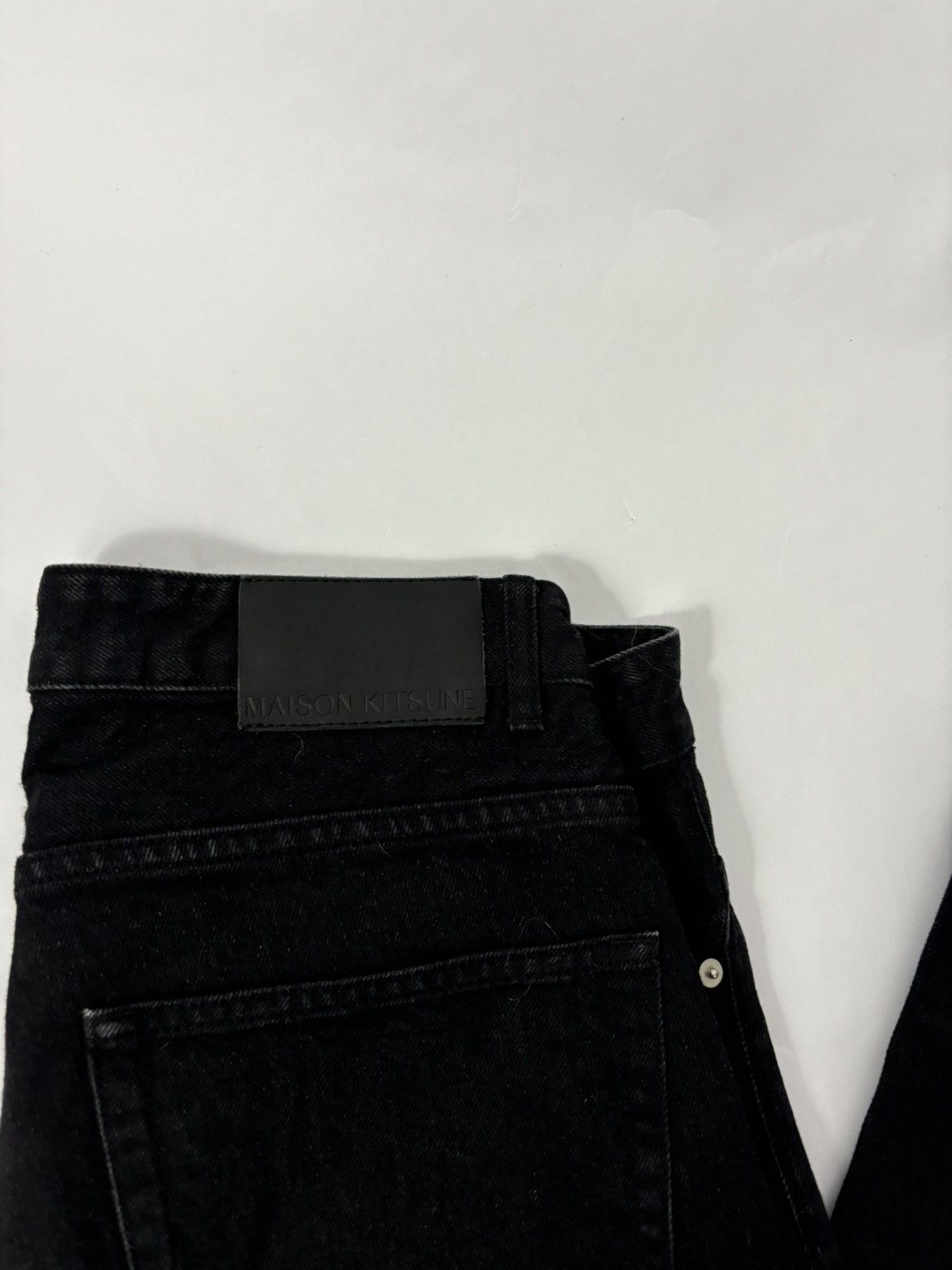 Maison Kitsune Maison Kitsune Black jeans Size US 31 - 2 Thumbnail