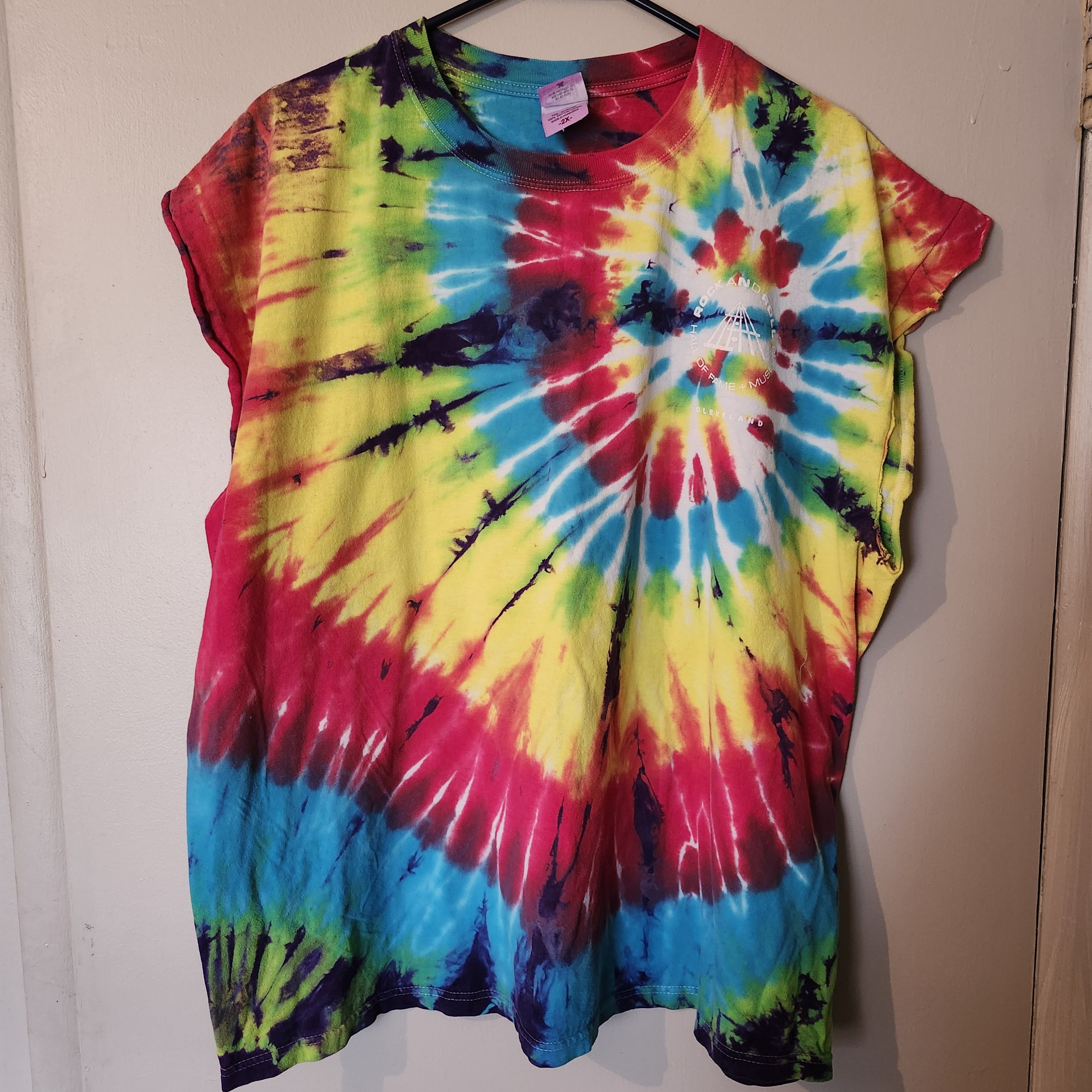Anvil Rock & Roll Hall of Fame Tie Dye T-Shirt Men's 2XL Cleveland Size US XXL / EU 58 / 5 - 8 Thumbnail