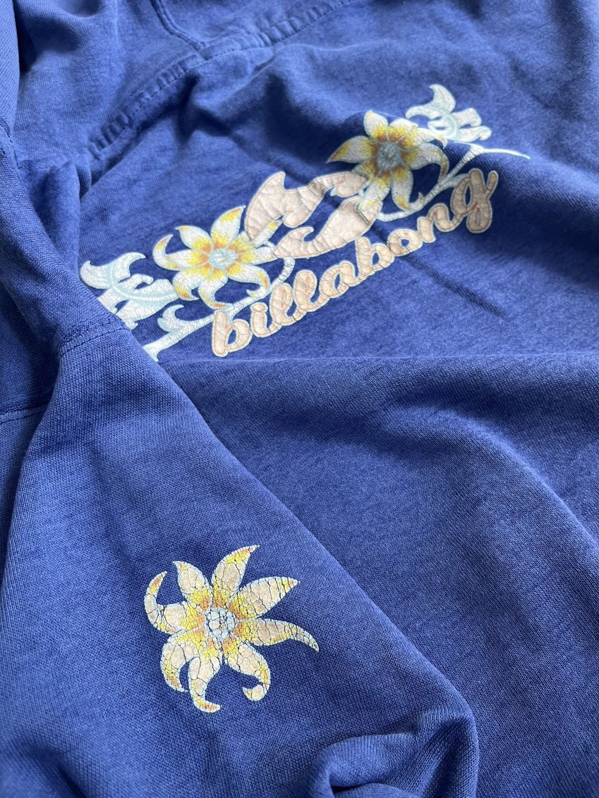 Billabong 80's Billabong Flower Hoodie (RARE) Size US L / EU 52-54 / 3 - 7 Thumbnail